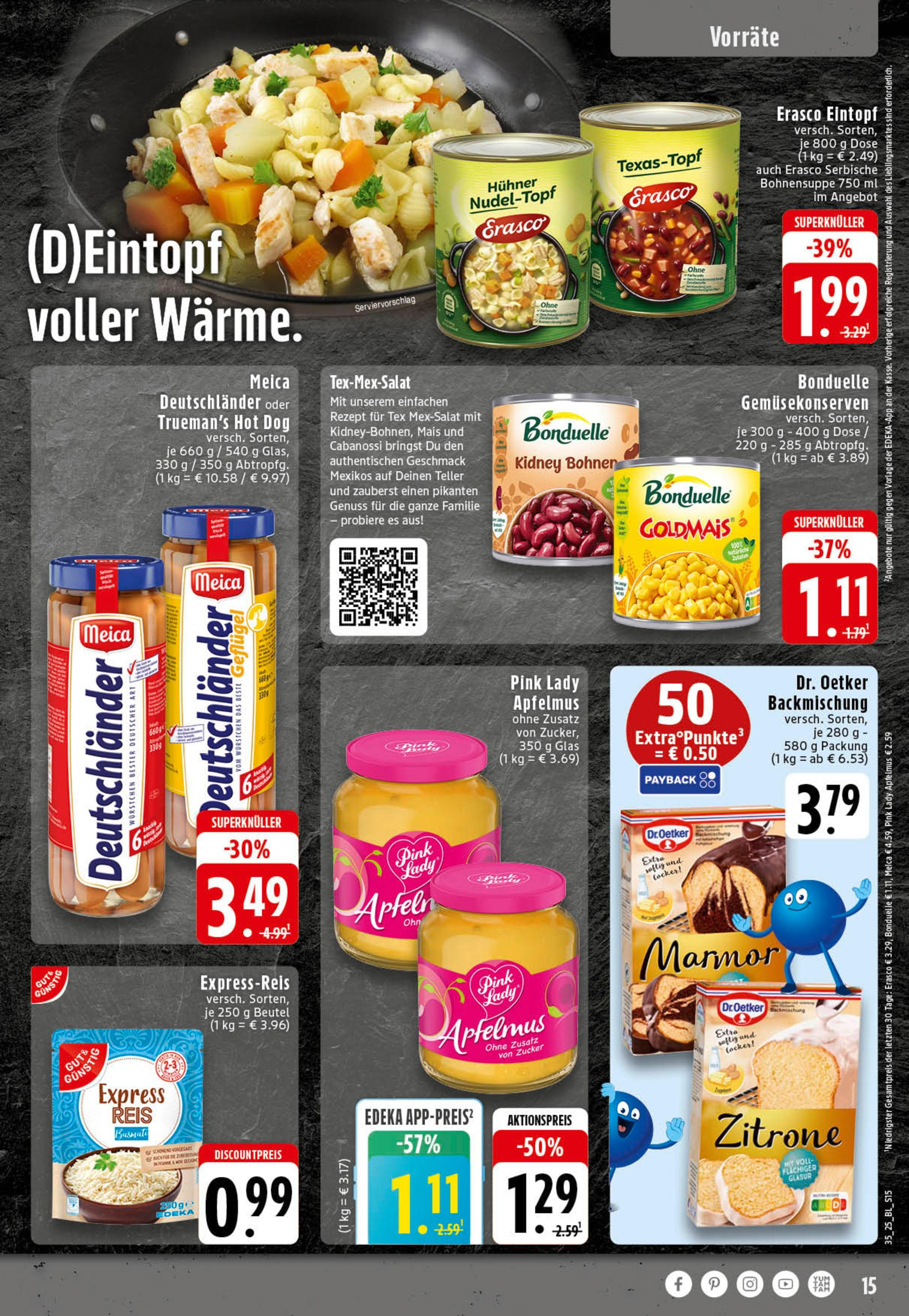 Edeka prospekt Essen (ab 25.08.2025) » Angebote Online | Seite: 15 | Produkte: Apple, Meica, Zucker, Reis Edeka prospekt Essen (ab 25.08.2025) » Angebote Online | Seite: 15 | Produkte: Apple, Meica, Zucker, Reis
