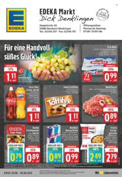 Edeka prospekt Reichshof - Denklingen	 gültig ab dem 24.08.2025