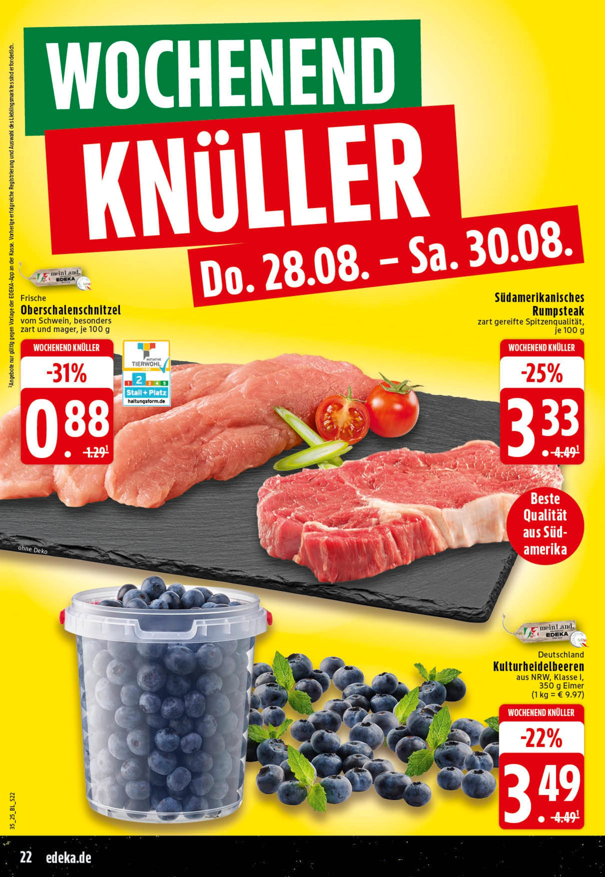 Edeka prospekt Essen (ab 25.08.2025) » Angebote Online | Seite: 22 | Produkte: Rumpsteak Edeka prospekt Essen (ab 25.08.2025) » Angebote Online | Seite: 22 | Produkte: Rumpsteak