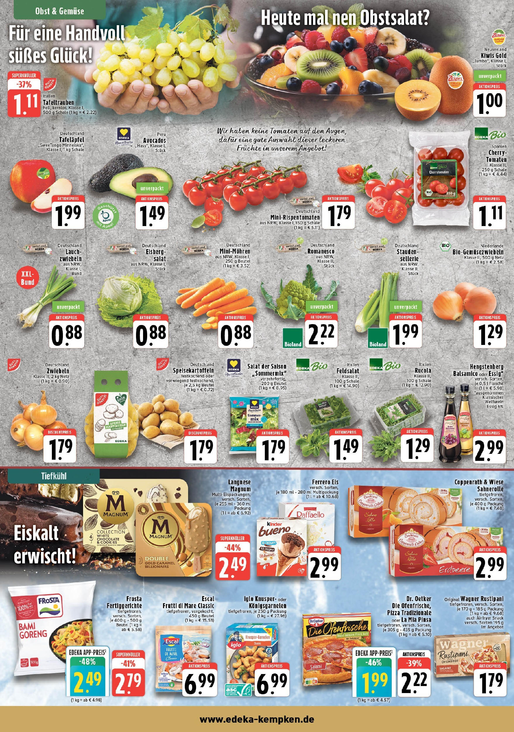 Edeka prospekt Krefeld (ab 24.08.2025) » Angebote Online | Seite: 4 | Produkte: Tomaten, Gemüse, Fertiggerichte, Salat Edeka prospekt Krefeld (ab 24.08.2025) » Angebote Online | Seite: 4 | Produkte: Tomaten, Gemüse, Fertiggerichte, Salat