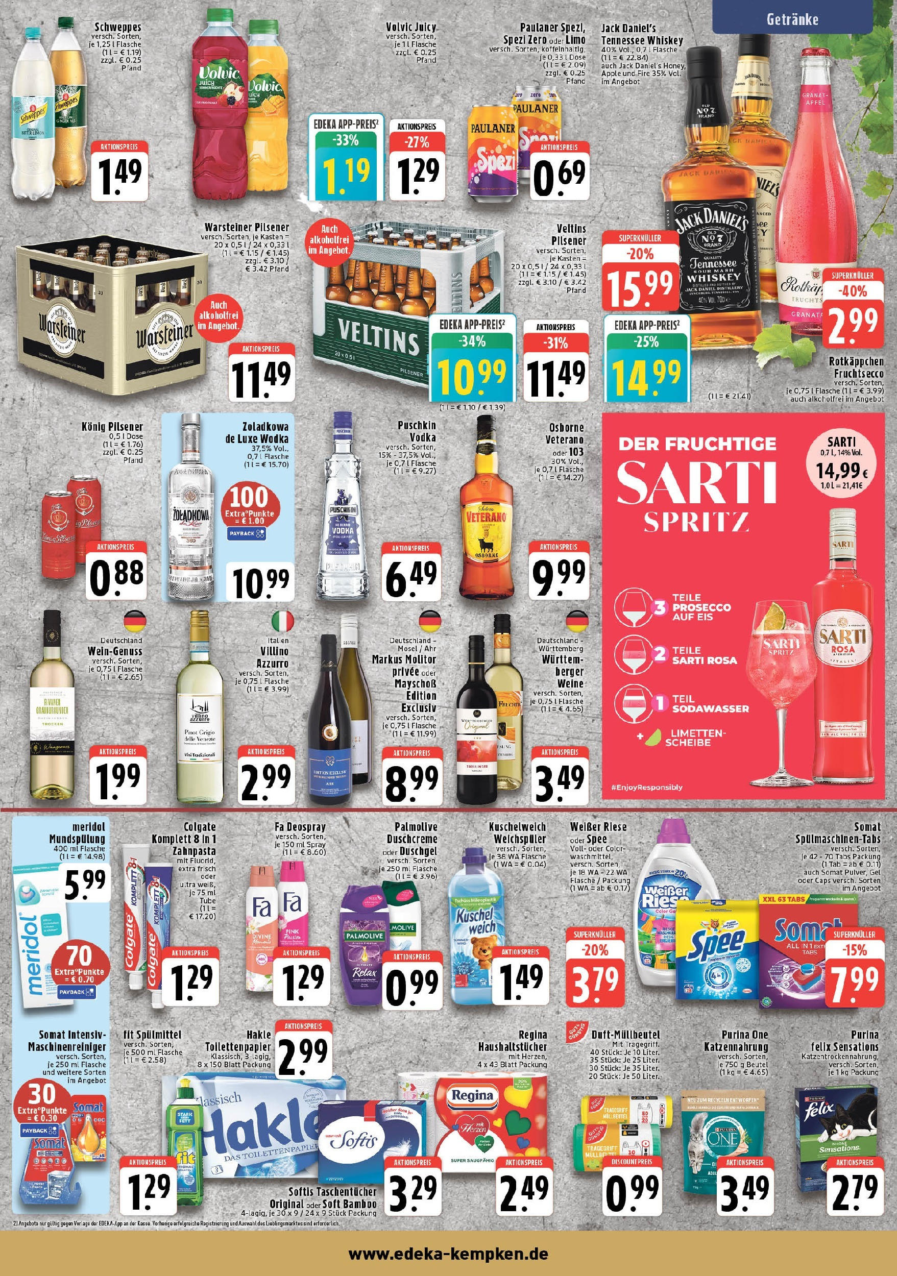Edeka prospekt Krefeld (ab 24.08.2025) » Angebote Online | Seite: 7 | Produkte: Purina one, Deospray, Vodka, Volvic Edeka prospekt Krefeld (ab 24.08.2025) » Angebote Online | Seite: 7 | Produkte: Purina one, Deospray, Vodka, Volvic