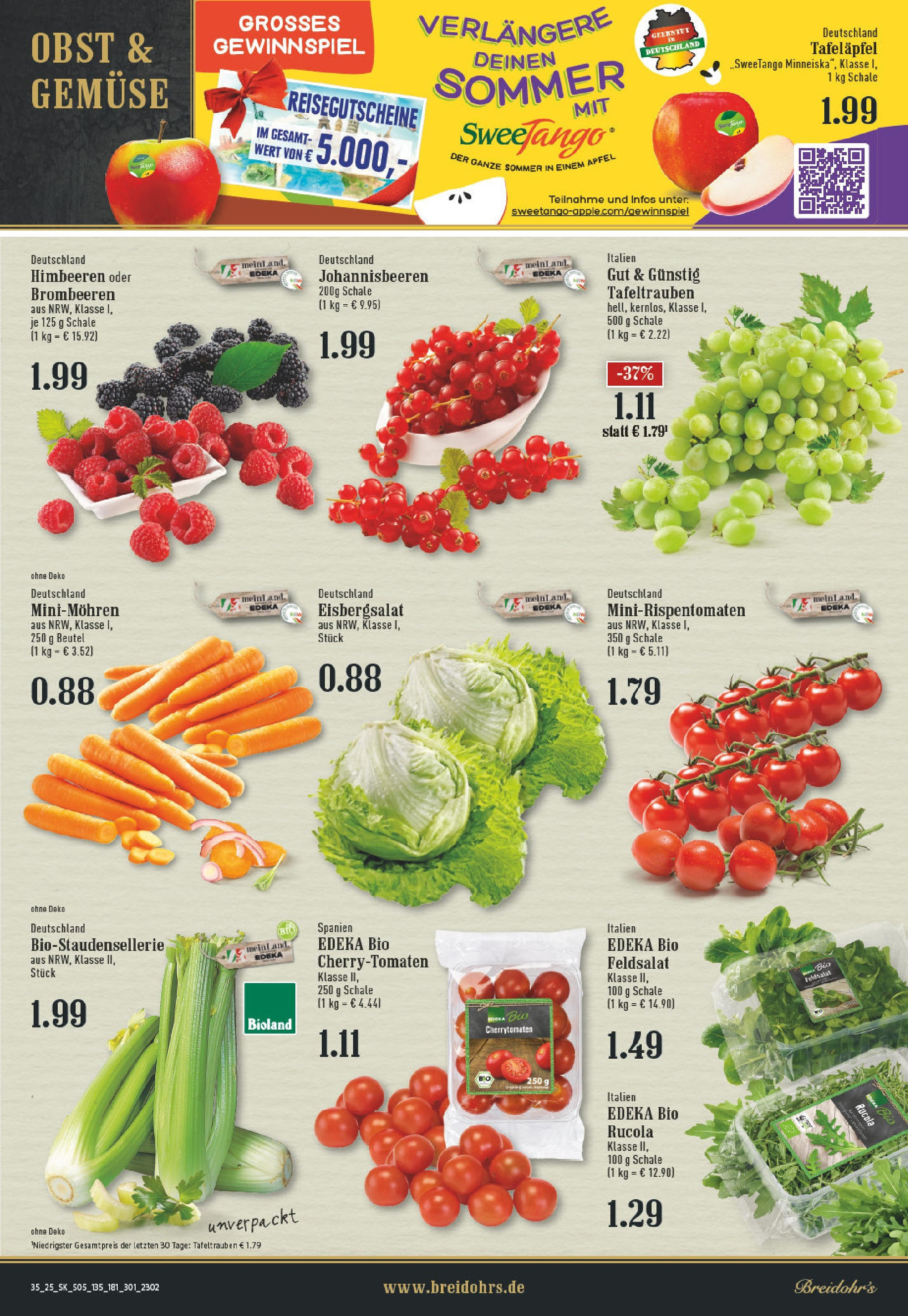 Edeka prospekt Bergisch Gladbach (ab 24.08.2025) » Angebote Online | Seite: 7 | Produkte: Himbeeren, Rucola, Gemüse, Obst Edeka prospekt Bergisch Gladbach (ab 24.08.2025) » Angebote Online | Seite: 7 | Produkte: Himbeeren, Rucola, Gemüse, Obst