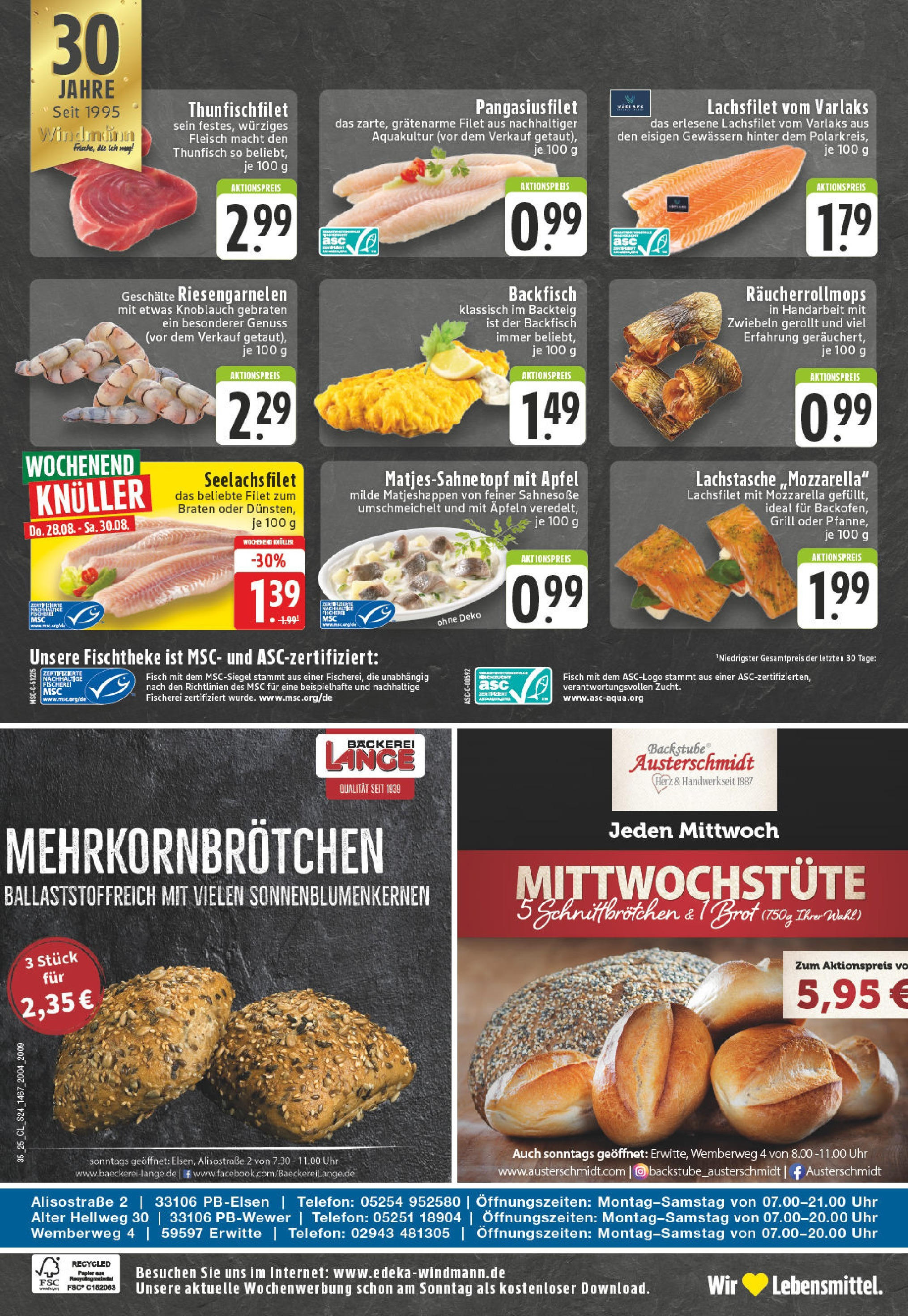 Edeka prospekt Erwitte (ab 24.08.2025) » Angebote Online | Seite: 24 | Produkte: Bäckerei, Mozzarella, Fleisch, Uhr Edeka prospekt Erwitte (ab 24.08.2025) » Angebote Online | Seite: 24 | Produkte: Bäckerei, Mozzarella, Fleisch, Uhr