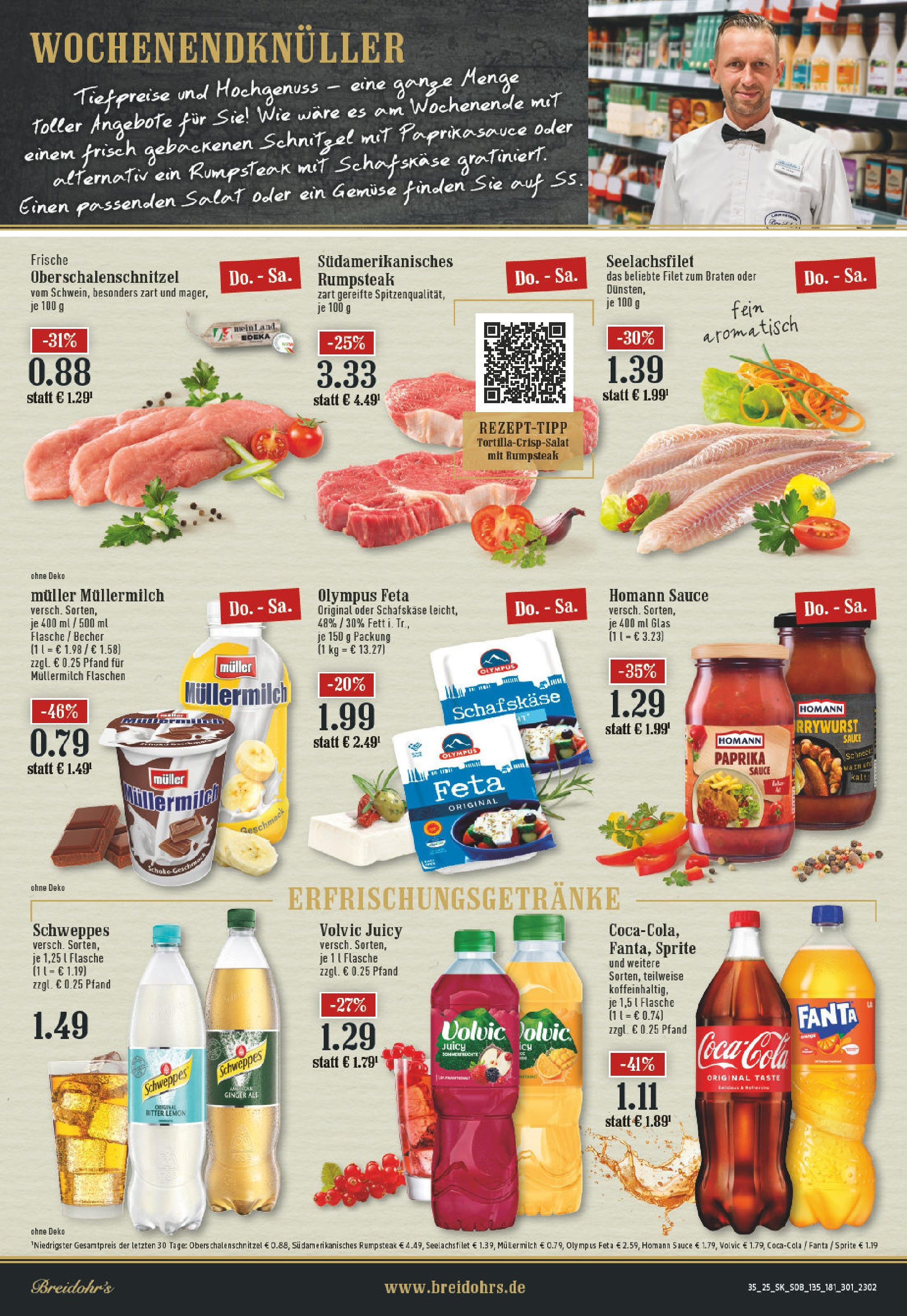 Edeka prospekt Bergisch Gladbach (ab 24.08.2025) » Angebote Online | Seite: 10 | Produkte: Rumpsteak, Paprika, Volvic, Schafskase Edeka prospekt Bergisch Gladbach (ab 24.08.2025) » Angebote Online | Seite: 10 | Produkte: Rumpsteak, Paprika, Volvic, Schafskase