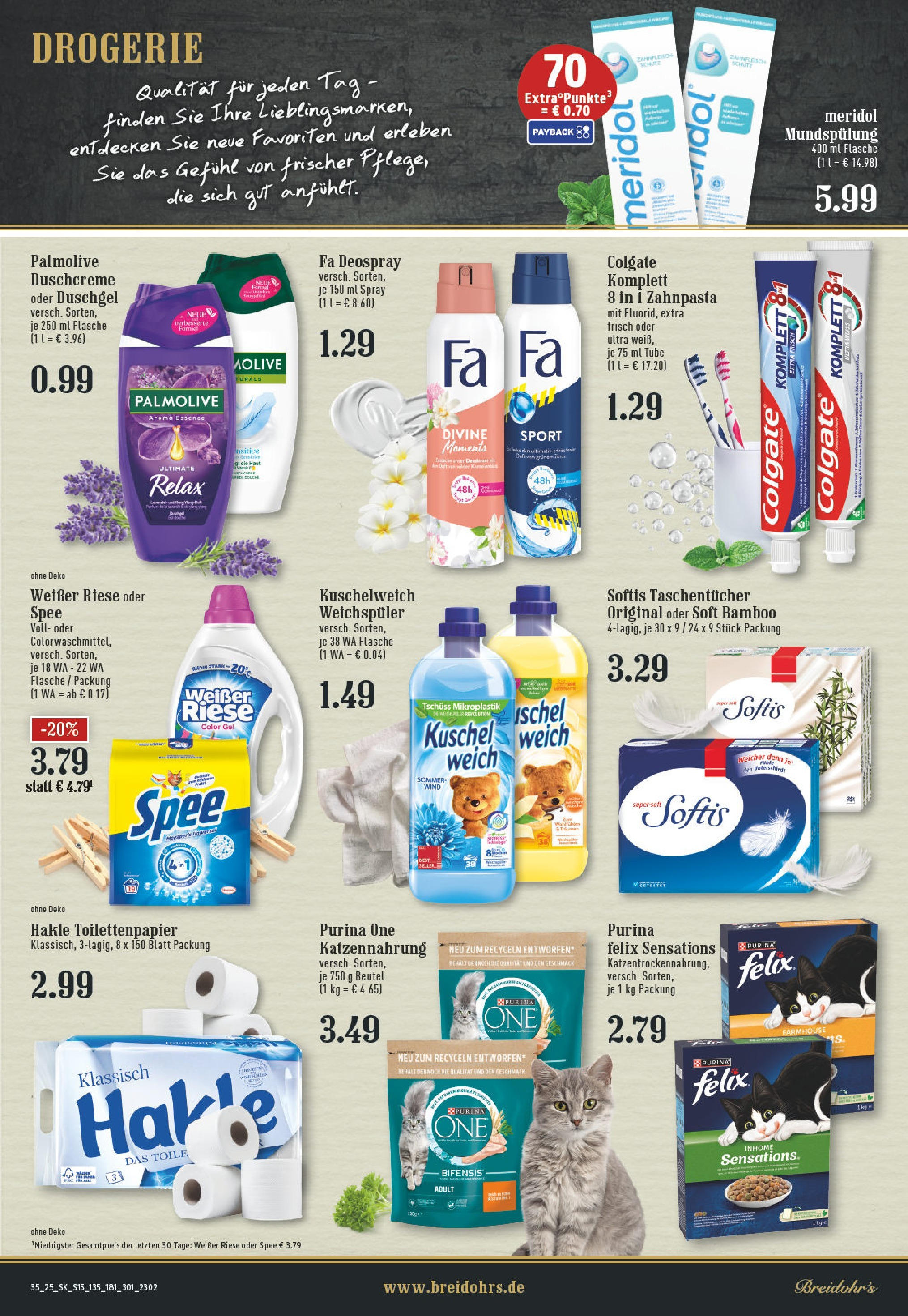 Edeka prospekt Bergisch Gladbach (ab 24.08.2025) » Angebote Online | Seite: 17 | Produkte: Duschgel, Zahnpasta, Spee, Deospray Edeka prospekt Bergisch Gladbach (ab 24.08.2025) » Angebote Online | Seite: 17 | Produkte: Duschgel, Zahnpasta, Spee, Deospray