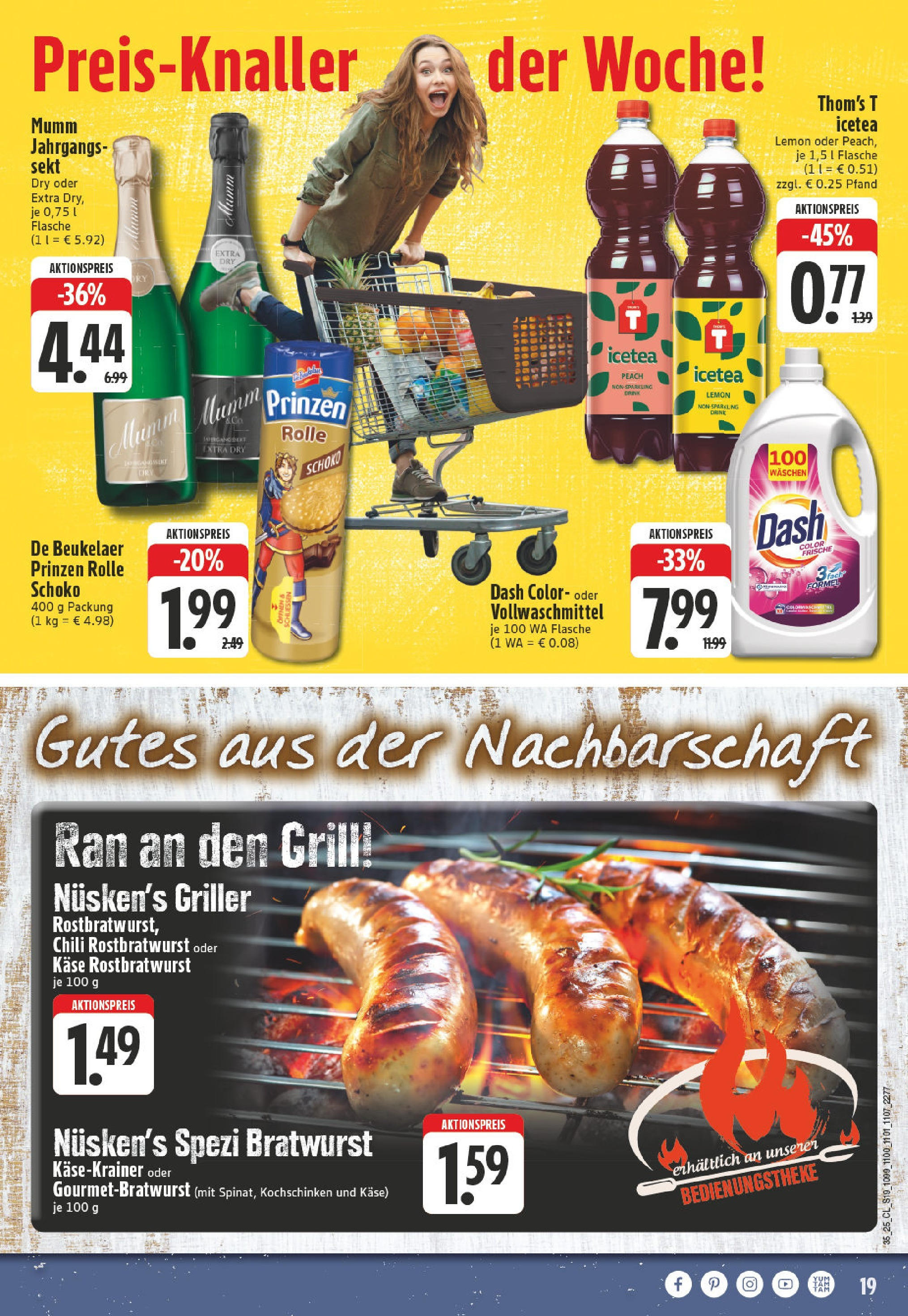 Edeka prospekt Dortmund (ab 24.08.2025) » Angebote Online | Seite: 19 | Produkte: Grill, Sekt, Bratwurst, Griller Edeka prospekt Dortmund (ab 24.08.2025) » Angebote Online | Seite: 19 | Produkte: Grill, Sekt, Bratwurst, Griller