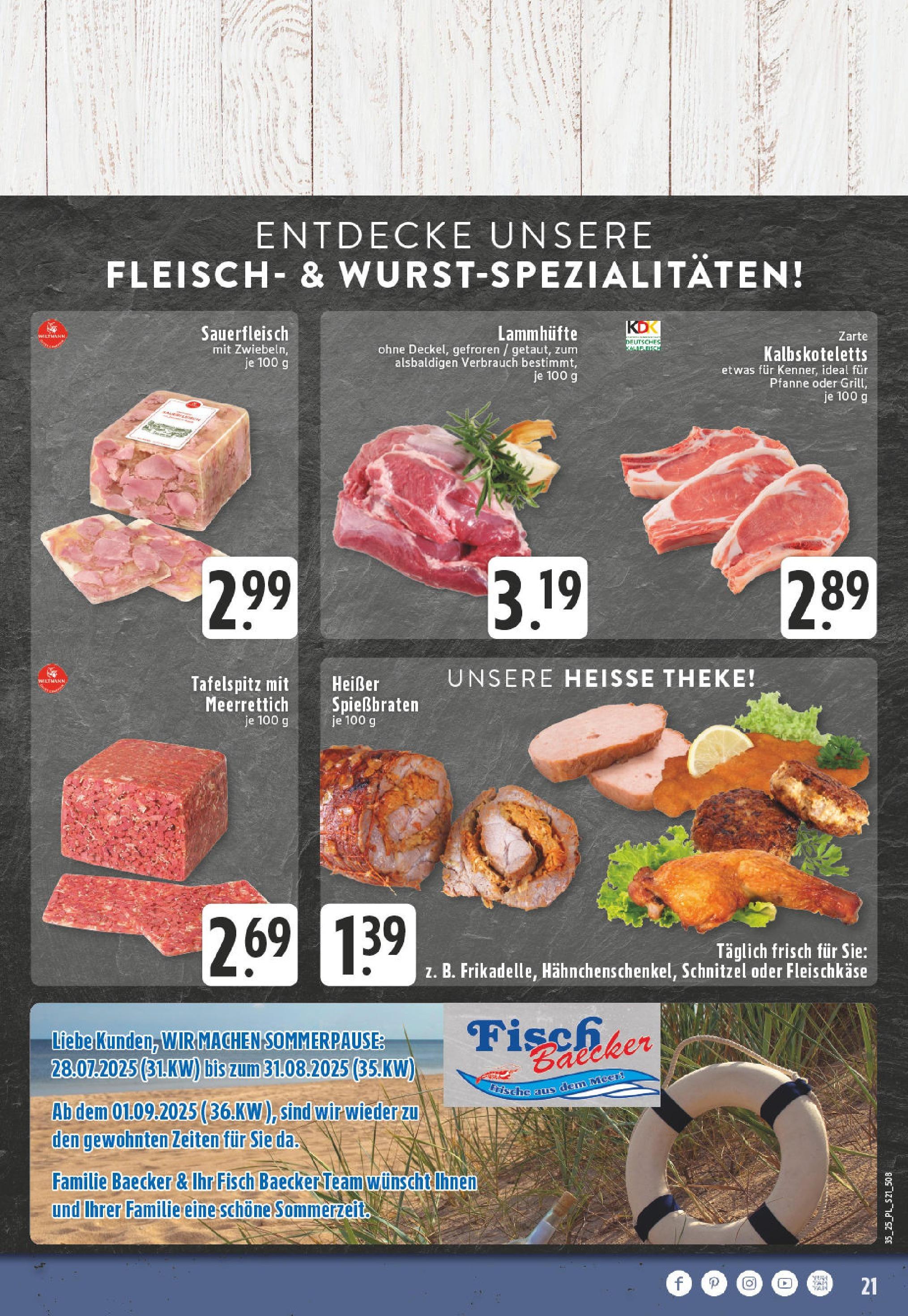 Edeka prospekt Kerken-Aldekerk (ab 24.08.2025) » Angebote Online | Seite: 23 | Produkte: Tafelspitz, Theke, Schnitzel, Fisch Edeka prospekt Kerken-Aldekerk (ab 24.08.2025) » Angebote Online | Seite: 23 | Produkte: Tafelspitz, Theke, Schnitzel, Fisch