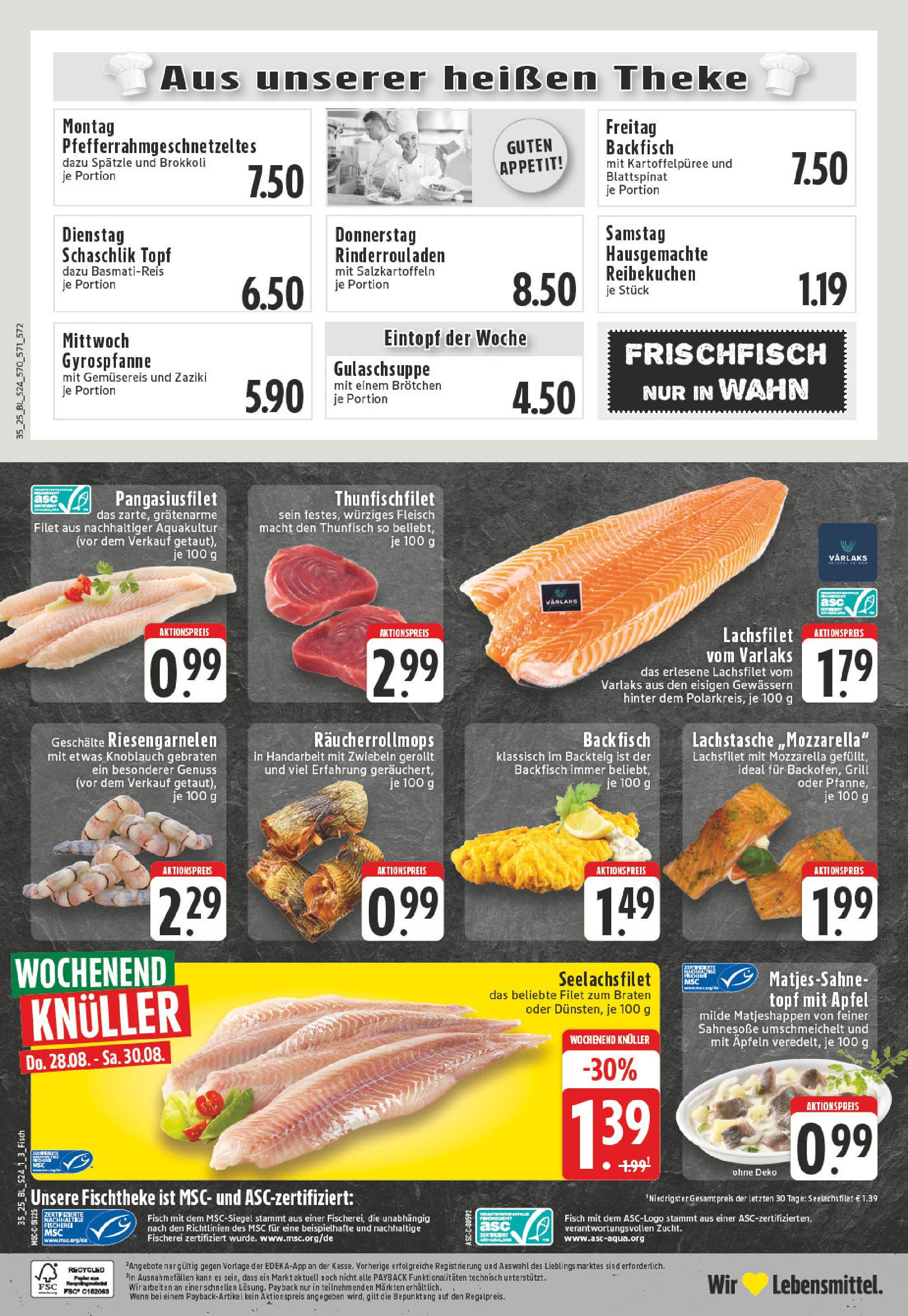 Edeka prospekt Köln (ab 24.08.2025) » Angebote Online | Seite: 24 | Produkte: Basmatireis, Mozzarella, Fisch, Brokkoli Edeka prospekt Köln (ab 24.08.2025) » Angebote Online | Seite: 24 | Produkte: Basmatireis, Mozzarella, Fisch, Brokkoli