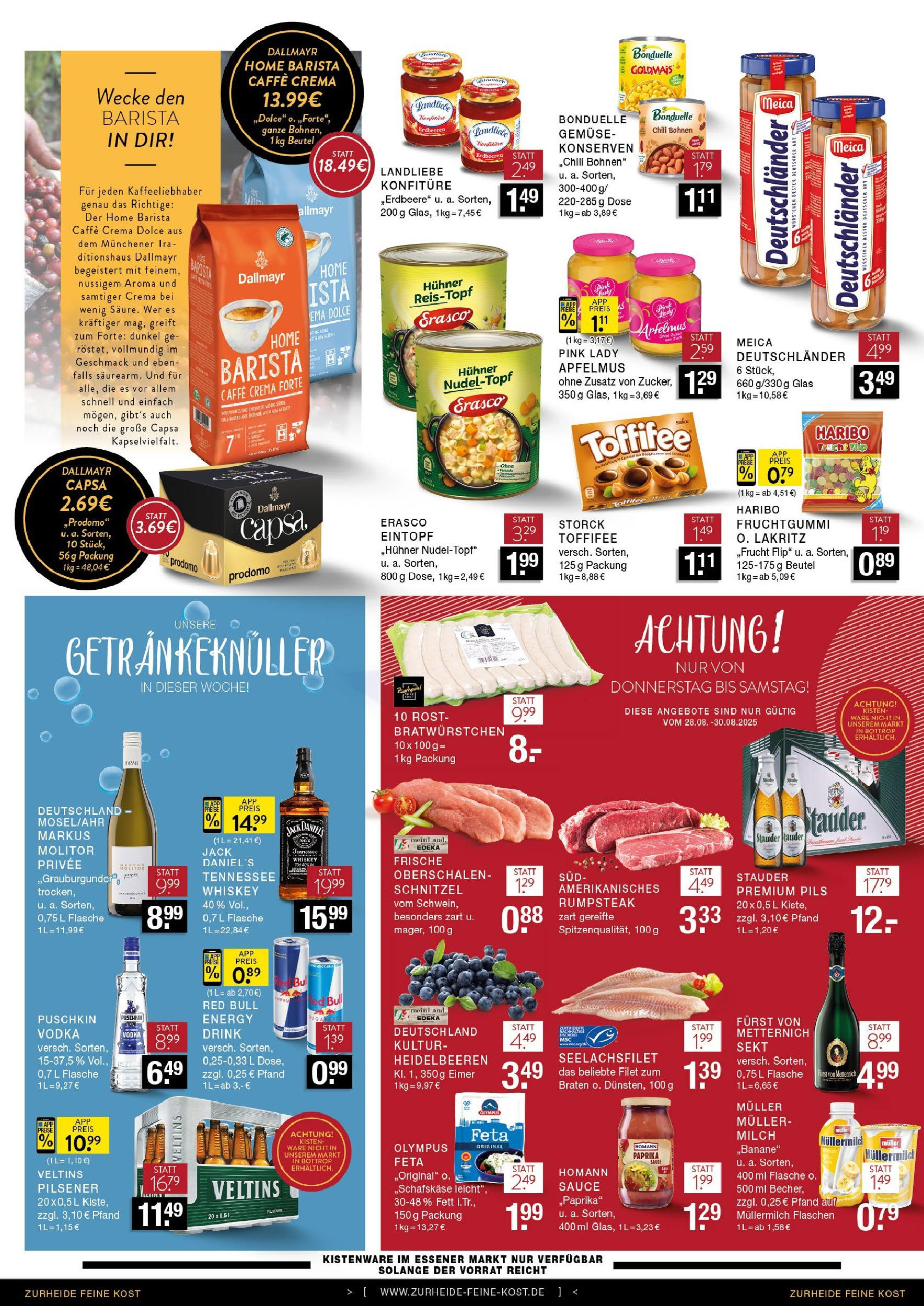 Edeka prospekt Essen (ab 25.08.2025) » Angebote Online | Seite: 8 | Produkte: Red bull, Haribo, Vodka, Dallmayr capsa Edeka prospekt Essen (ab 25.08.2025) » Angebote Online | Seite: 8 | Produkte: Red bull, Haribo, Vodka, Dallmayr capsa