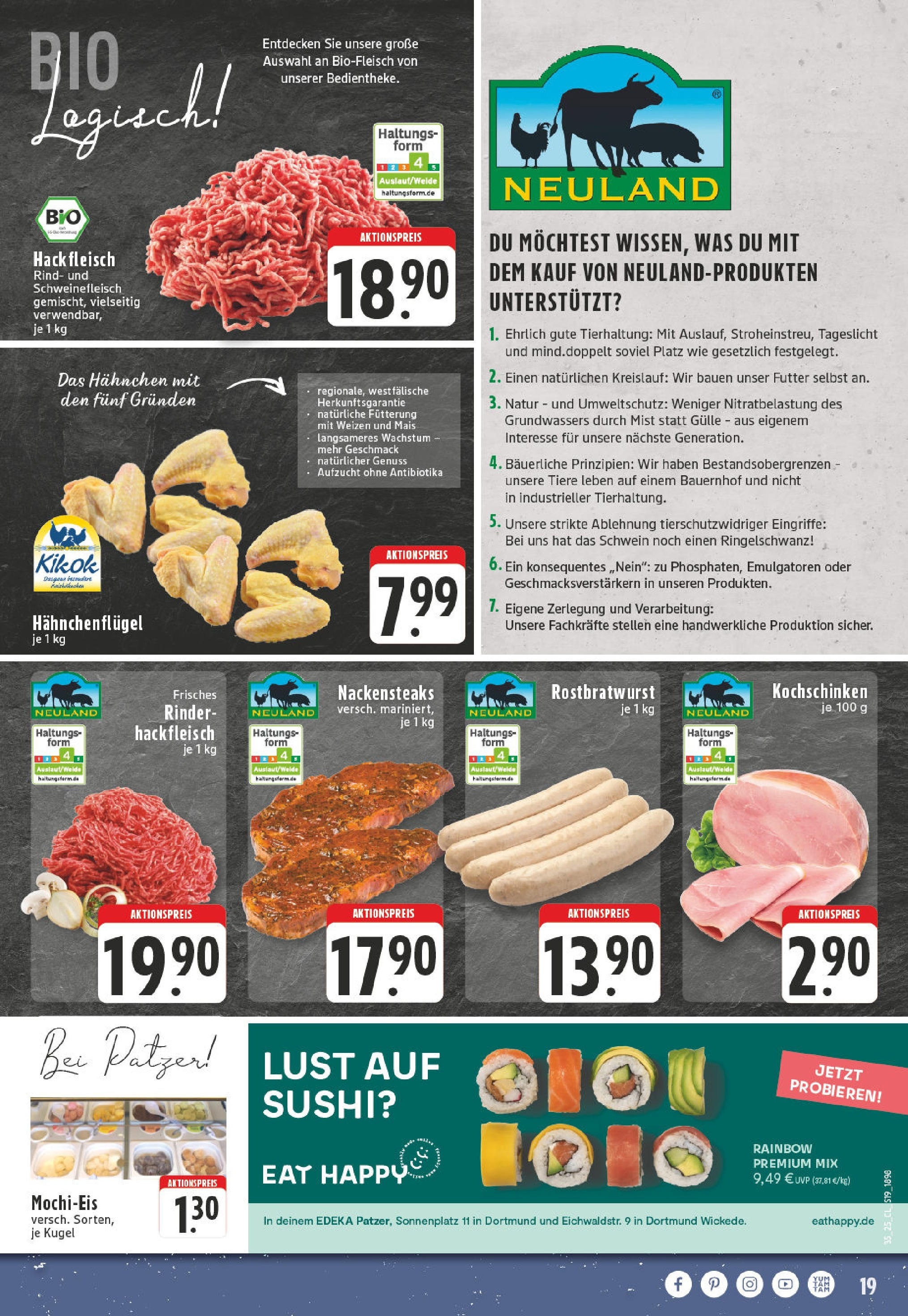 Edeka prospekt Dortmund (ab 24.08.2025) » Angebote Online | Seite: 21 | Produkte: Hahnchen, Schweinefleisch, Fleisch, Hackfleisch Edeka prospekt Dortmund (ab 24.08.2025) » Angebote Online | Seite: 21 | Produkte: Hahnchen, Schweinefleisch, Fleisch, Hackfleisch