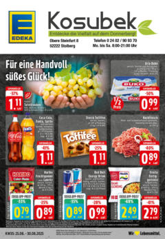 Edeka prospekt Stolberg	 gültig ab dem 24.08.2025