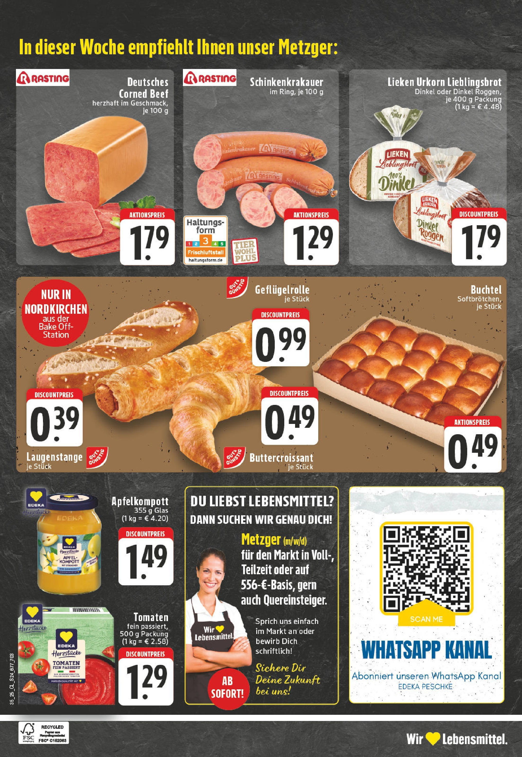 Edeka prospekt Nordkirchen (ab 24.08.2025) » Angebote Online | Seite: 24 | Produkte: Äpfel, Tomaten, Apple, Croissant Edeka prospekt Nordkirchen (ab 24.08.2025) » Angebote Online | Seite: 24 | Produkte: Äpfel, Tomaten, Apple, Croissant