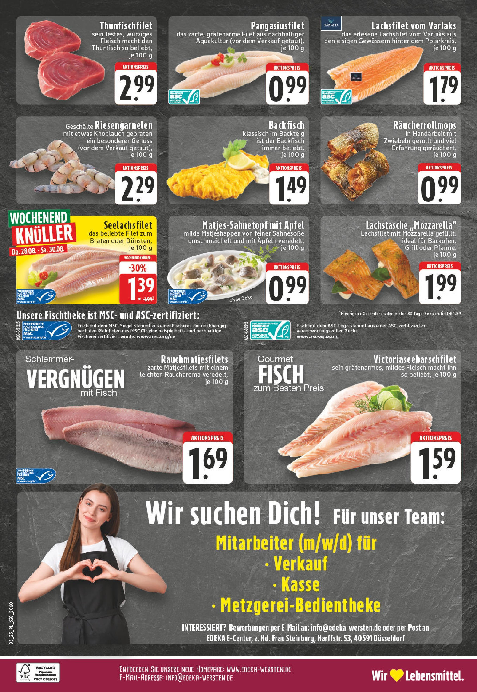 Edeka prospekt Düsseldorf (ab 24.08.2025) » Angebote Online | Seite: 28 | Produkte: Grill, Thunfisch, Äpfel, Fleisch Edeka prospekt Düsseldorf (ab 24.08.2025) » Angebote Online | Seite: 28 | Produkte: Grill, Thunfisch, Äpfel, Fleisch