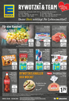 Edeka prospekt Moers	 gültig ab dem 24.08.2025