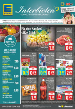 Edeka prospekt Weilerswist	 gültig ab dem 24.08.2025