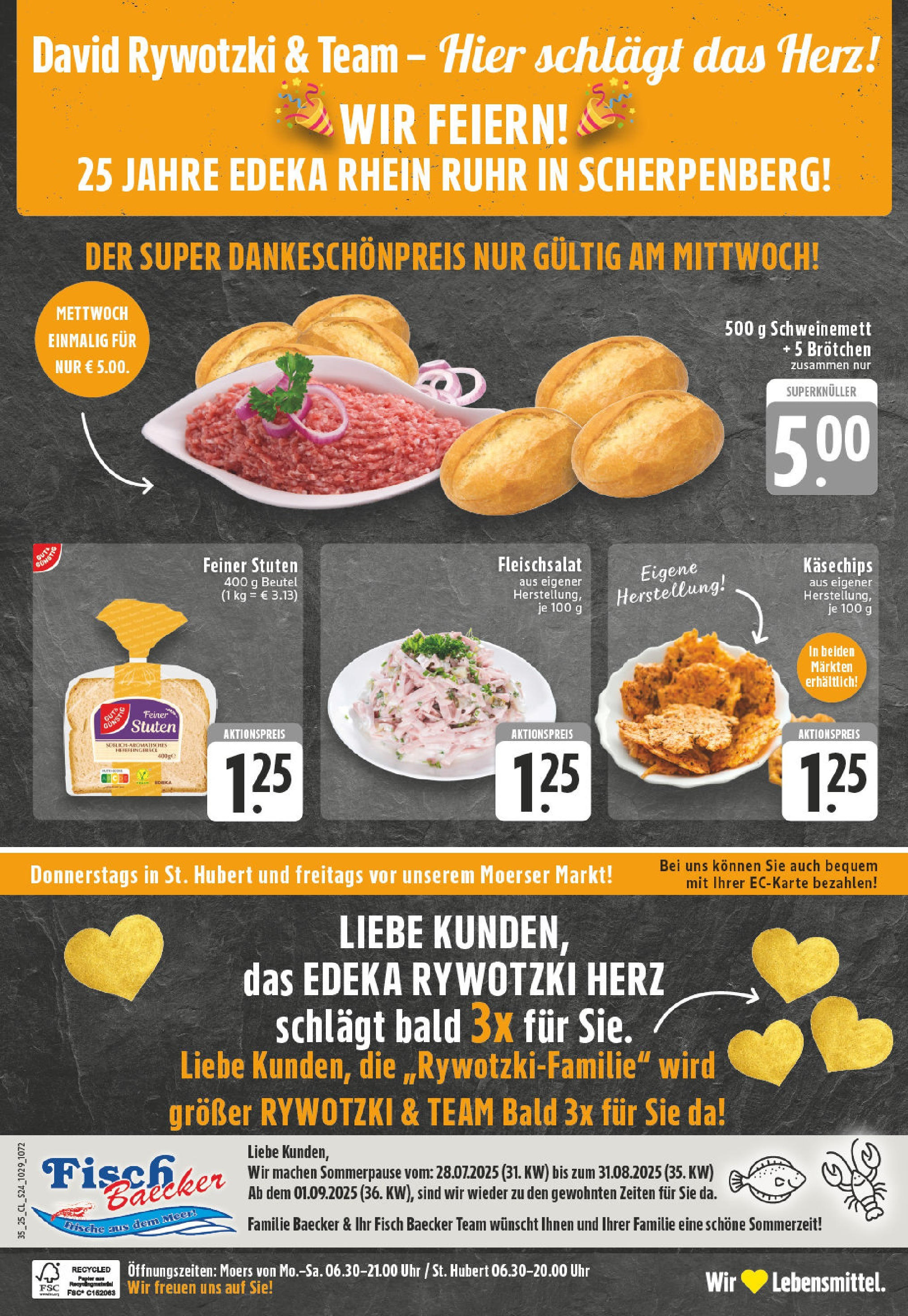 Edeka prospekt Moers (ab 24.08.2025) » Angebote Online | Seite: 24 | Produkte: Fisch, Chips, Uhr Edeka prospekt Moers (ab 24.08.2025) » Angebote Online | Seite: 24 | Produkte: Fisch, Chips, Uhr