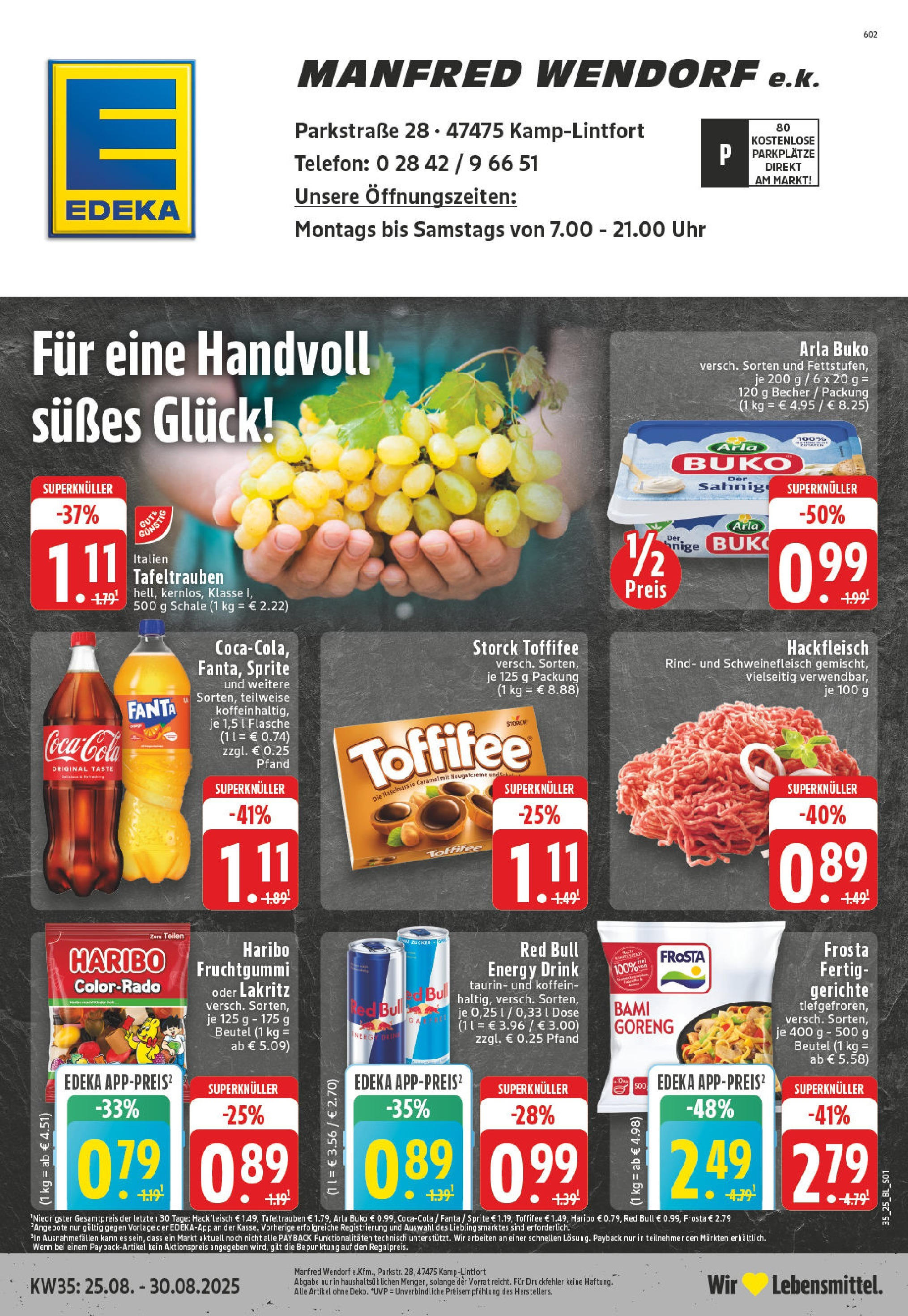 Edeka prospekt Kamp-Lintfort (ab 24.08.2025) » Angebote Online | Seite: 1 | Produkte: Coca cola, Frosta, Toffifee, Telefon Edeka prospekt Kamp-Lintfort (ab 24.08.2025) » Angebote Online | Seite: 1 | Produkte: Coca cola, Frosta, Toffifee, Telefon