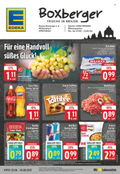 Edeka prospekt Brilon	 gültig ab dem 24.08.2025