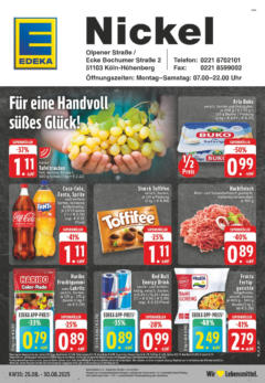 Edeka prospekt Köln	 gültig ab dem 24.08.2025