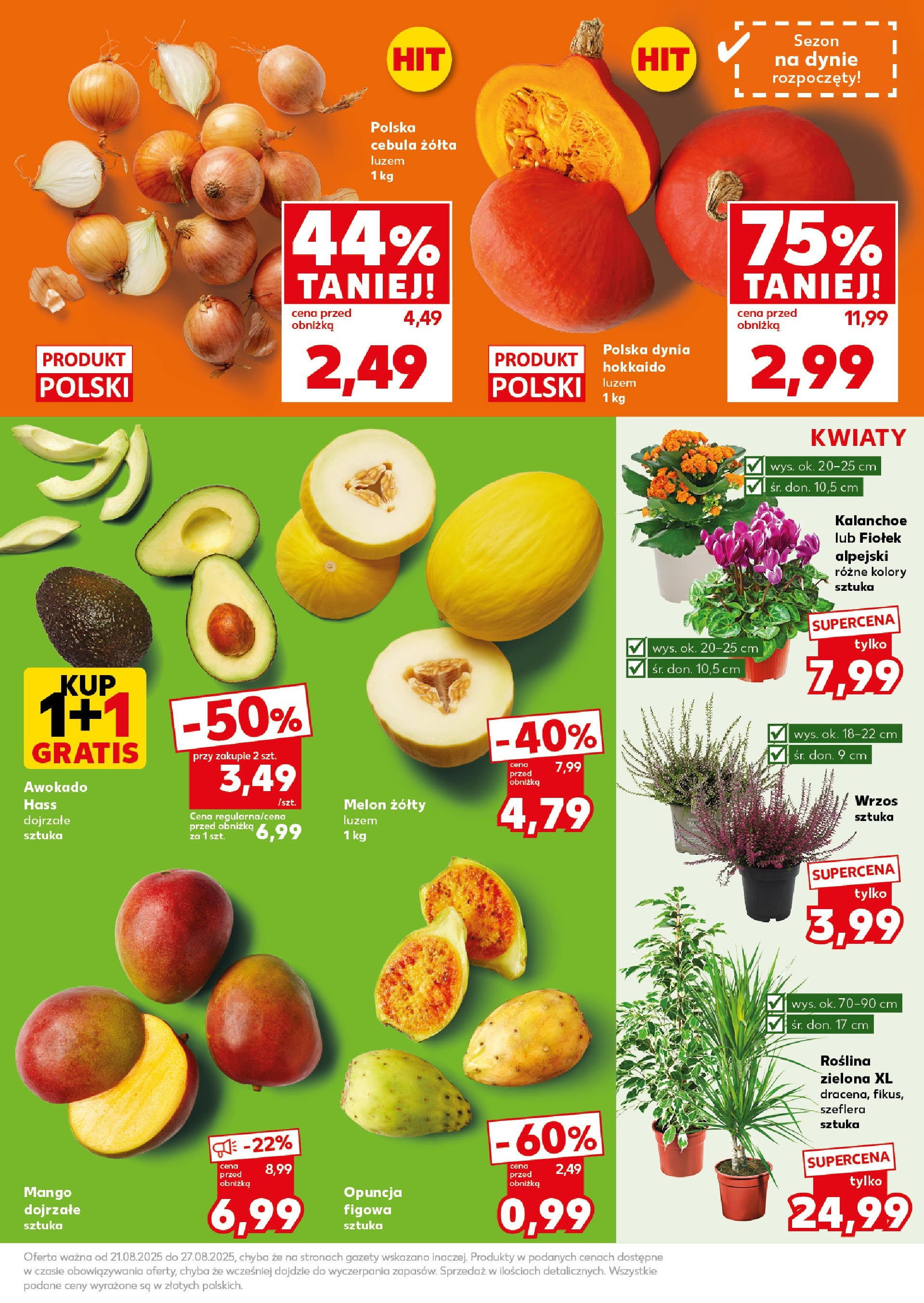 Kaufland gazetka - Super Sobota (23.08.2025) - od jutra | Strona: 9 | Produkty: Dynia, Melon, Wrzos, Kwiaty Kaufland gazetka - Super Sobota od 23.08.2025 - od jutra PDF | Strona: 9 | Produkty: Dynia, Melon, Wrzos, Kwiaty