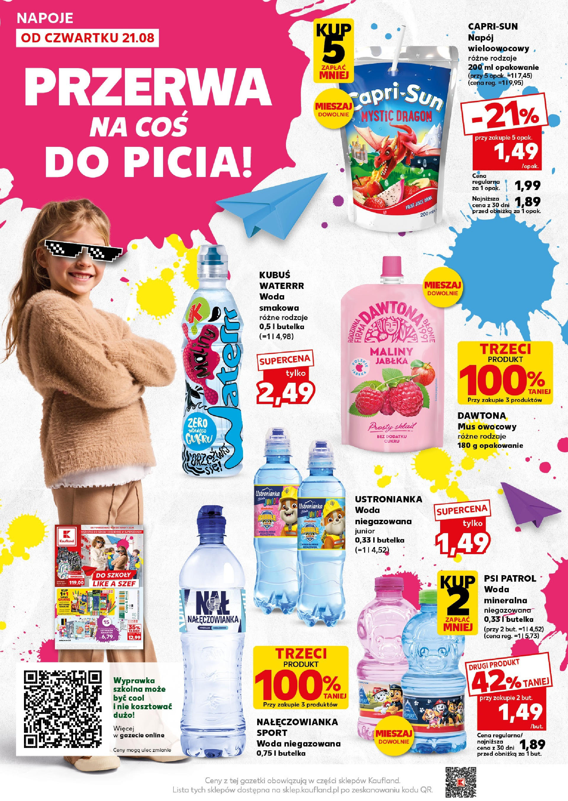 Kaufland gazetka - Super Sobota (23.08.2025) - od jutra | Strona: 18 | Produkty: Maliny, Napoje, Woda niegazowana, Woda Kaufland gazetka - Super Sobota od 23.08.2025 - od jutra PDF | Strona: 18 | Produkty: Maliny, Napoje, Woda niegazowana, Woda