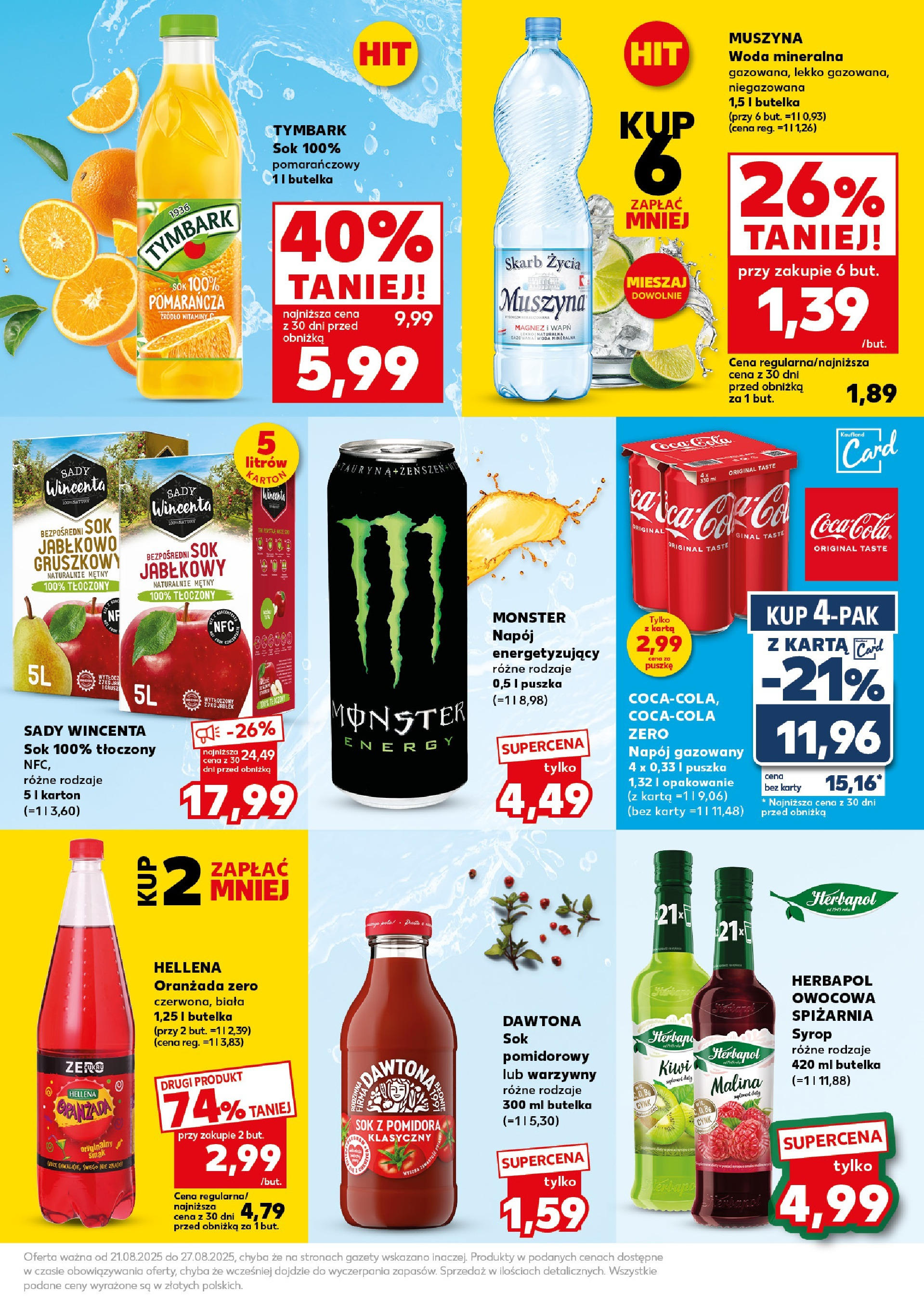 Kaufland gazetka - Super Sobota (23.08.2025) - od jutra | Strona: 19 | Produkty: Syrop, Muszyna Woda, Sok, Kiwi Kaufland gazetka - Super Sobota od 23.08.2025 - od jutra PDF | Strona: 19 | Produkty: Syrop, Muszyna Woda, Sok, Kiwi