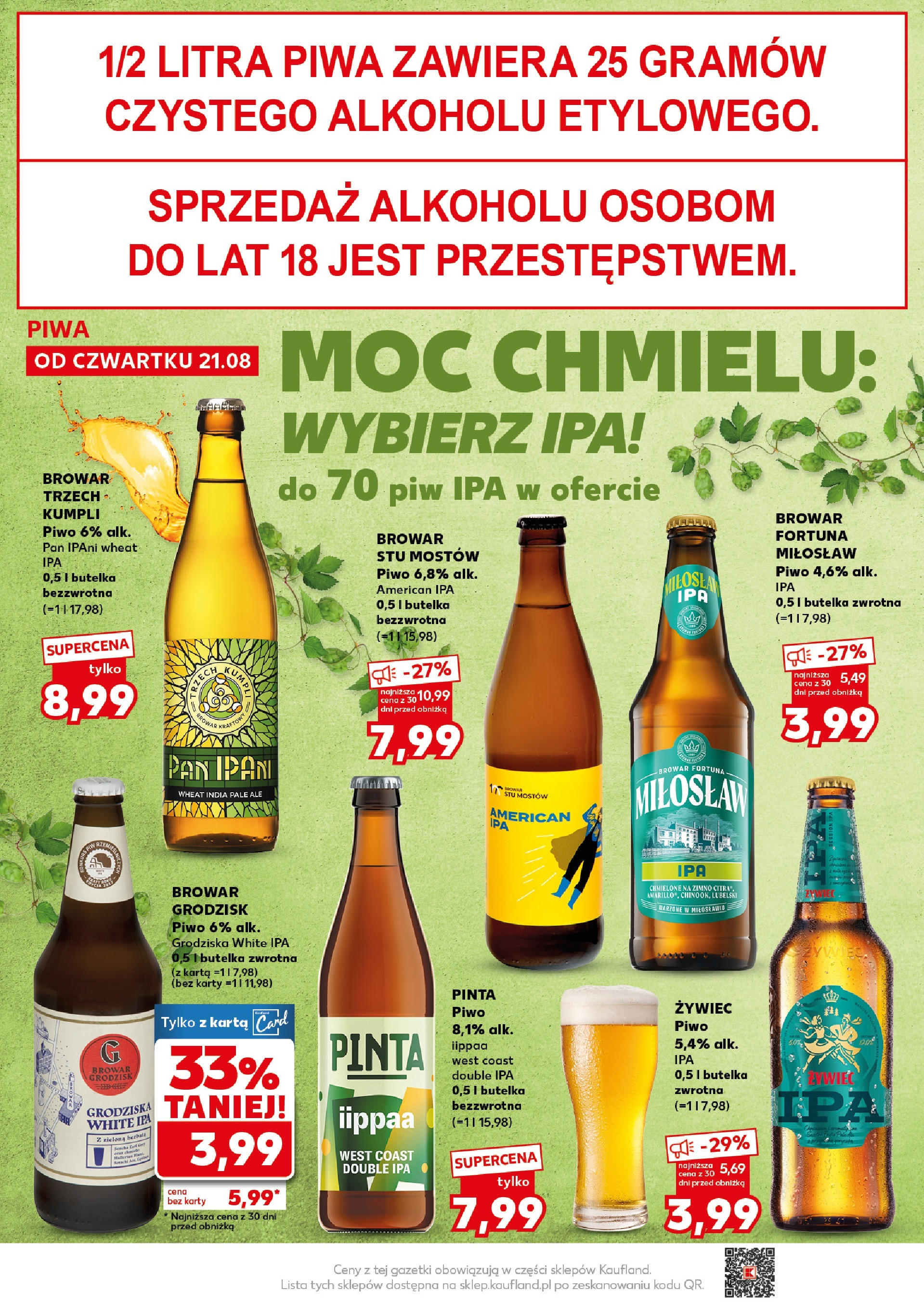 Kaufland gazetka - Super Sobota (23.08.2025) - od jutra | Strona: 20 | Produkty: Karta, Piwo Kaufland gazetka - Super Sobota od 23.08.2025 - od jutra PDF | Strona: 20 | Produkty: Karta, Piwo