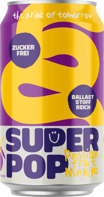 SUPER POP Erfrischungsgetränk, Super Pop Passionfruit-Mango
