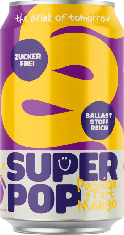 SUPER POP Erfrischungsgetränk, Super Pop Passionfruit-Mango