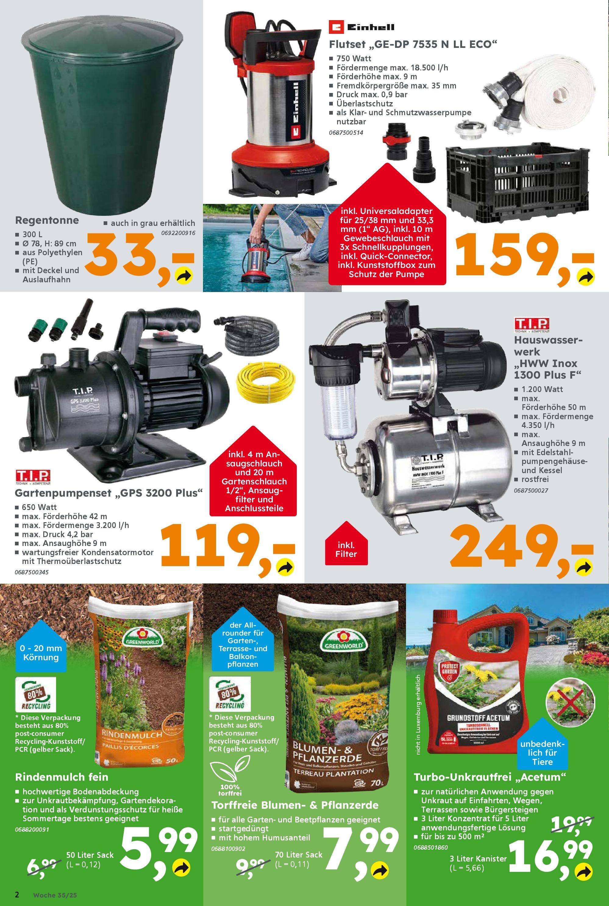 Globus Baumarkt prospekt Homburg (ab 24.08.2025) zum Blättern | Seite: 2 | Produkte: Rindenmulch, Pflanzerde, Blumen Globus Baumarkt prospekt Homburg (ab 24.08.2025) zum Blättern | Seite: 2 | Produkte: Rindenmulch, Pflanzerde, Blumen