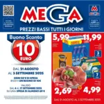Supermercati Mega Prezzi bassi tutti i giorni - al 03.09.2025