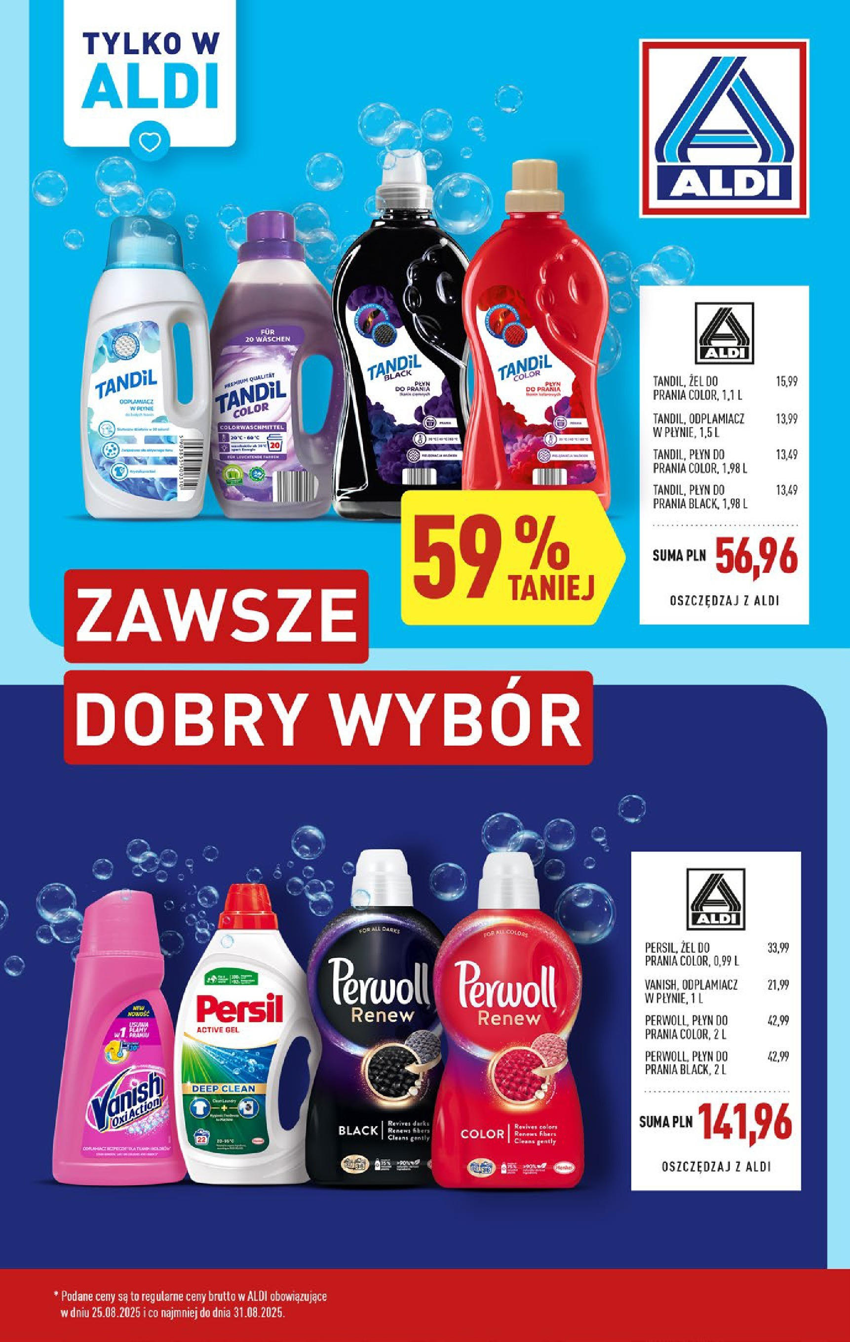 Aldi - Gazetka cała ALDI do 31.08 od 24.08.2025 | Nowa PDF gazetka | Strona: 17 | Produkty: Vanish, Persil, Odplamiacz Aldi - Gazetka cała ALDI do 31.08 od 24.08.2025 - Ulotka PDF, promocje | Strona: 17 | Produkty: Vanish, Persil, Odplamiacz