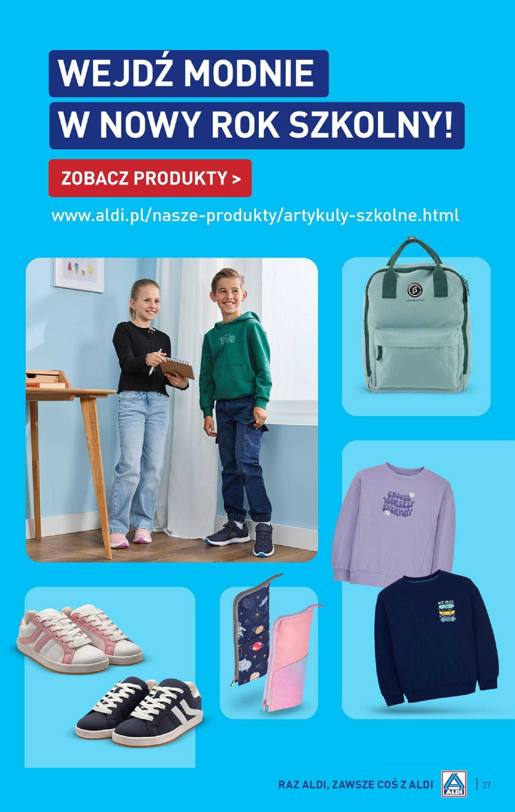 Aldi - Gazetka cała ALDI do 31.08 od 24.08.2025 | Nowa PDF gazetka | Strona: 27 Aldi - Gazetka cała ALDI do 31.08 od 24.08.2025 - Ulotka PDF, promocje | Strona: 27