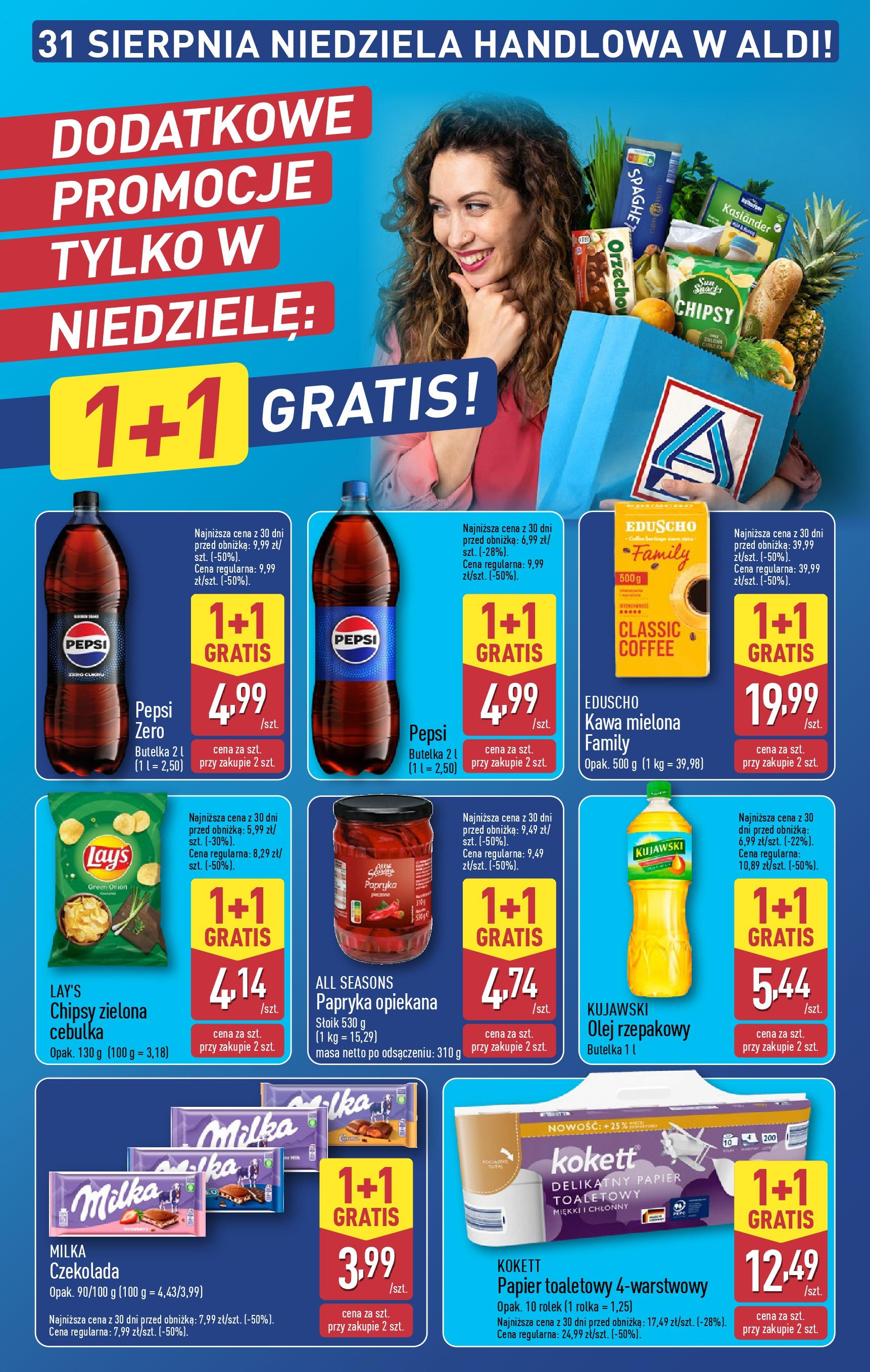 Aldi - Gazetka cała ALDI do 31.08 od 24.08.2025 | Nowa PDF gazetka | Strona: 40 | Produkty: Olej rzepakowy, Pepsi, Papryka, Olej Aldi - Gazetka cała ALDI do 31.08 od 24.08.2025 - Ulotka PDF, promocje | Strona: 40 | Produkty: Olej rzepakowy, Pepsi, Papryka, Olej