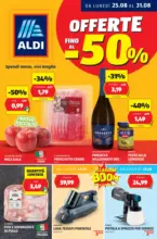 Aldi Offerte fino al -50% - al 31.08.2025