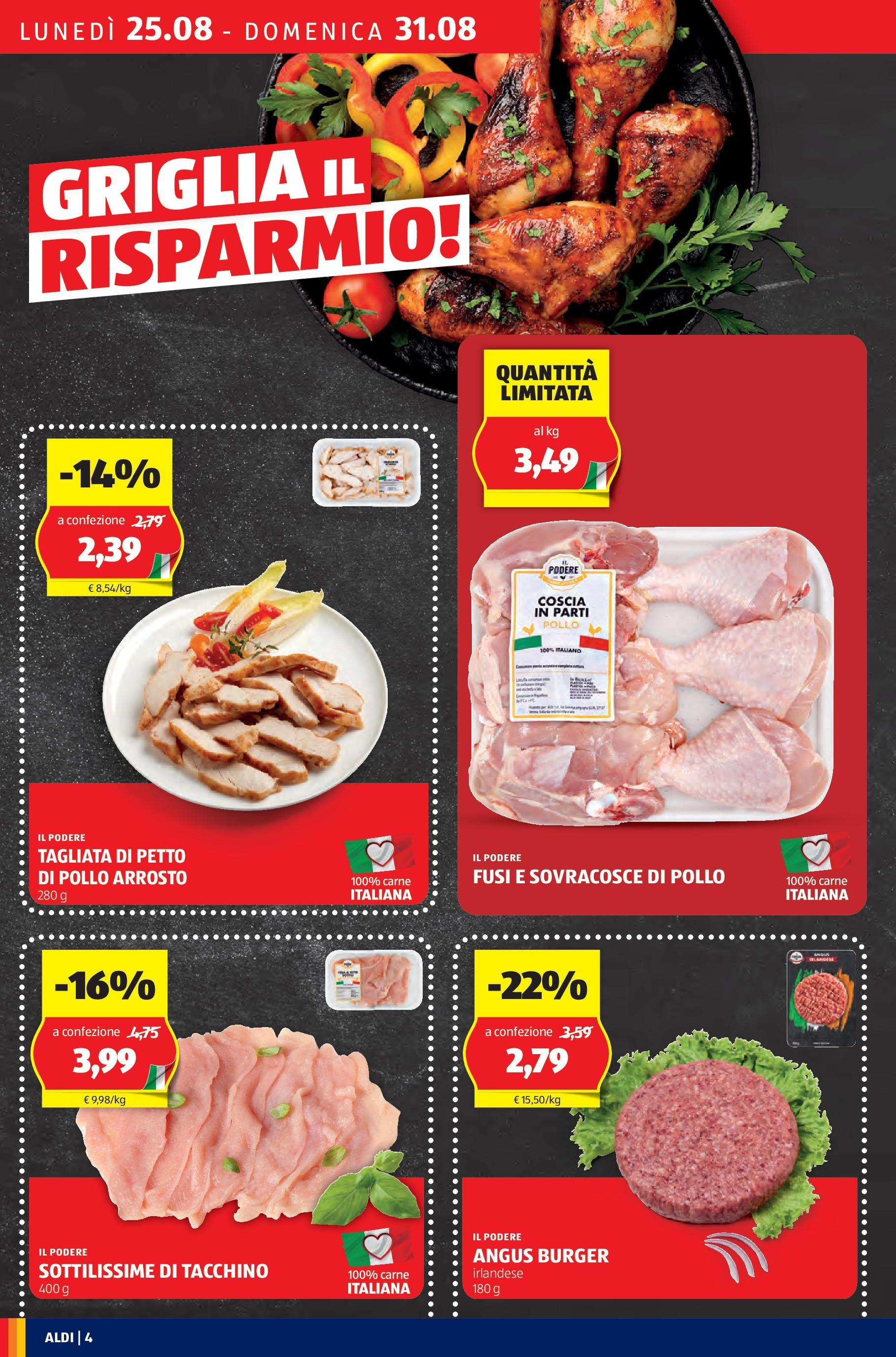 Aldi - Offerte fino al -50% dal 24/08/2025 anteprima > nuovo offerte!β³ | Pagina: 4 | Prodotti: Petto di Pollo, Pollo, Tacchino, Griglia Nuovo Aldi - Offerte fino al -50% dal 24/08/2025 > offerte anteprima ποΈ | Pagina: 4 | Prodotti: Petto di Pollo, Pollo, Tacchino, Griglia