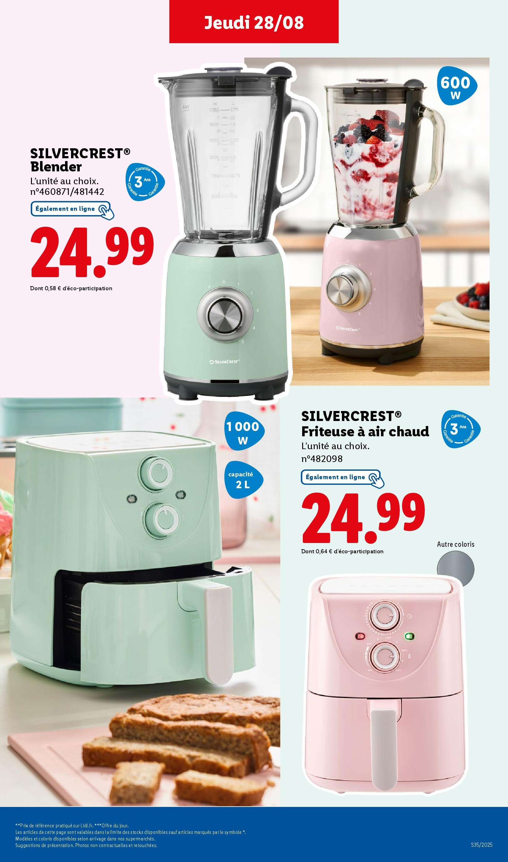 Catalogue LIDL du 27/08/2025 | Promo prospectus en ligne | Page: 40 | Produits: Blender, Friteuse, Air fryer Catalogue LIDL du 27/08/2025 | Promo prospectus en ligne | Page: 40 | Produits: Blender, Friteuse, Air fryer
