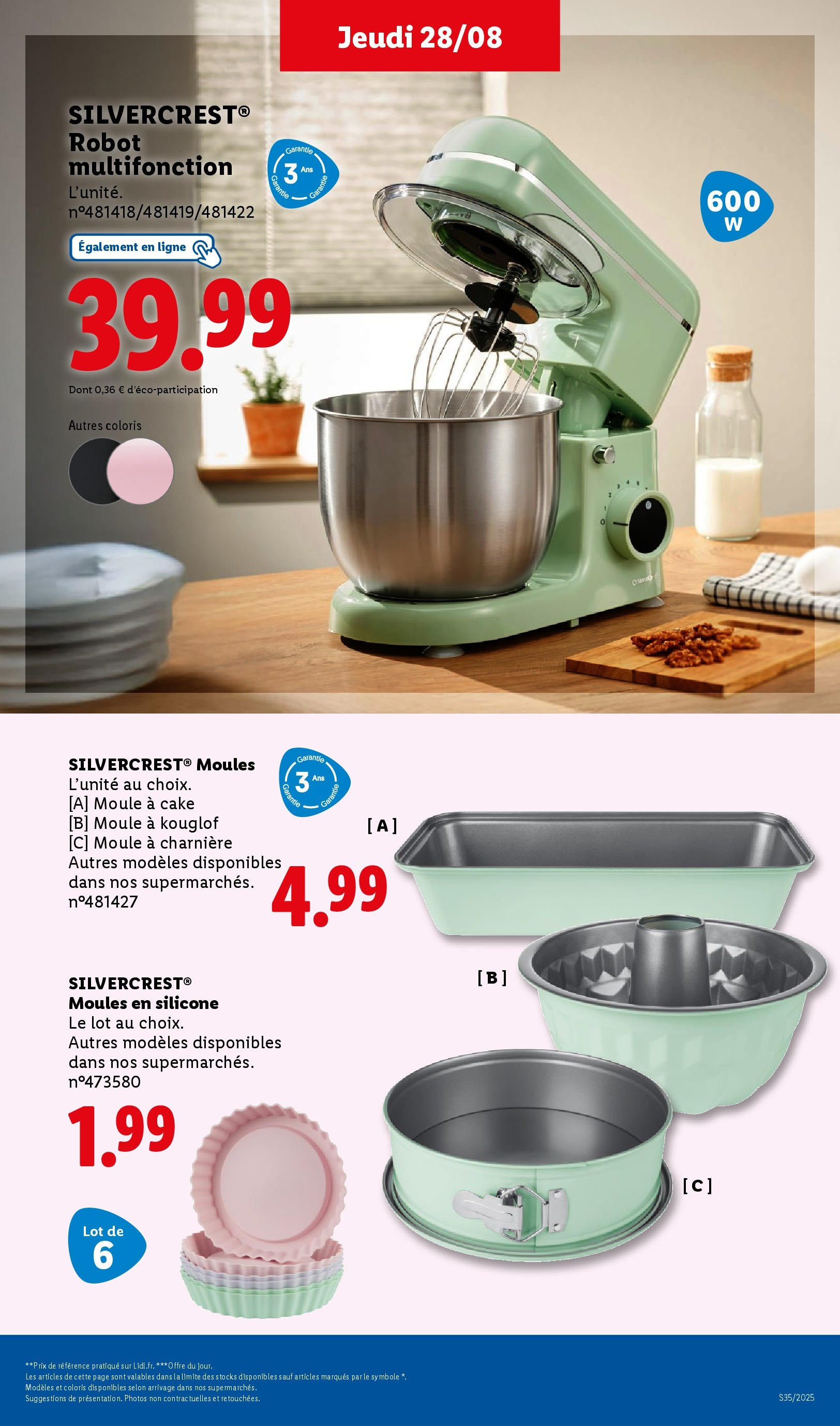 Catalogue LIDL du 27/08/2025 | Promo prospectus en ligne | Page: 42 | Produits: Robot, Charnière Catalogue LIDL du 27/08/2025 | Promo prospectus en ligne | Page: 42 | Produits: Robot, Charnière