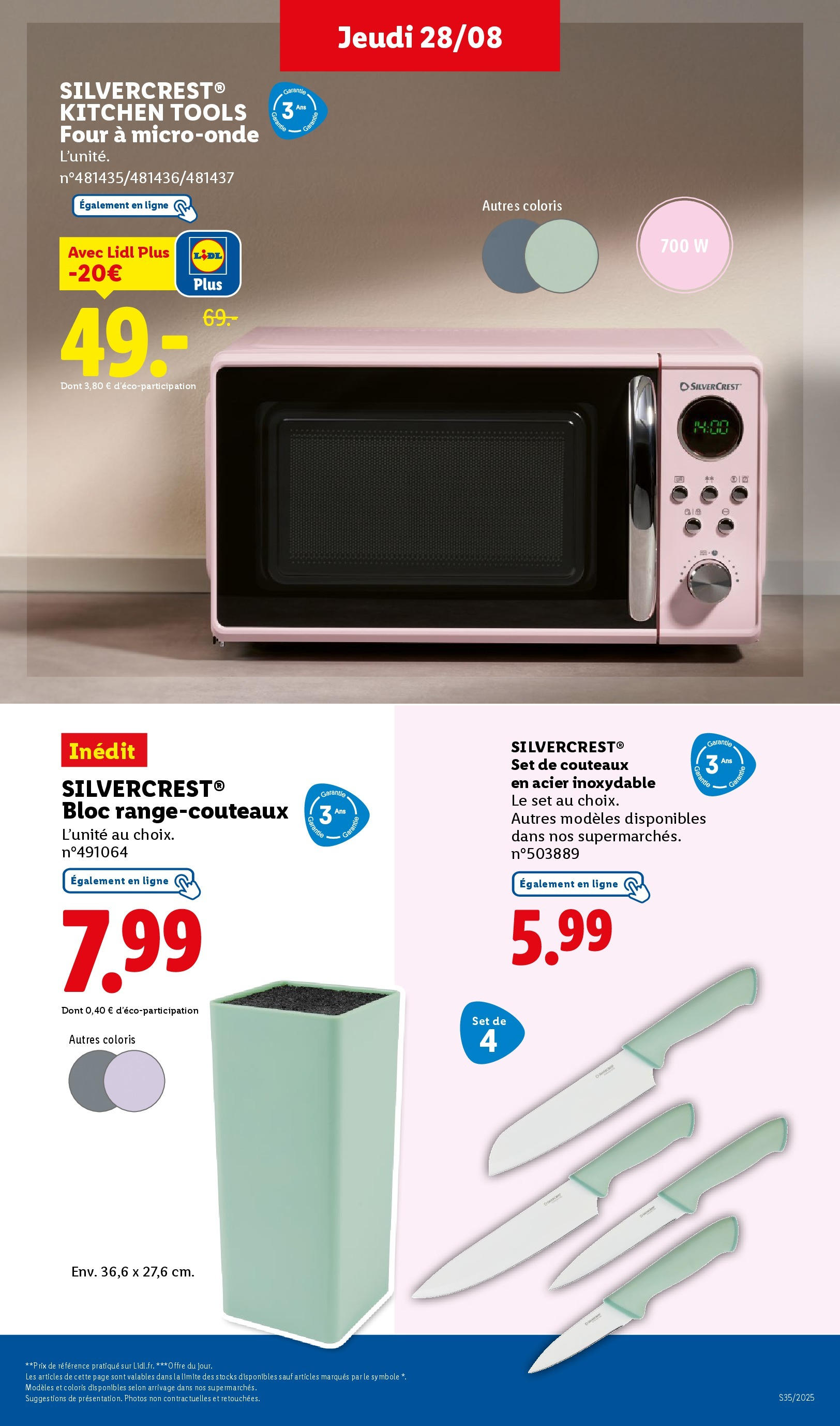 Catalogue LIDL du 27/08/2025 | Promo prospectus en ligne | Page: 44 | Produits: Four, Micro-onde Catalogue LIDL du 27/08/2025 | Promo prospectus en ligne | Page: 44 | Produits: Four, Micro-onde