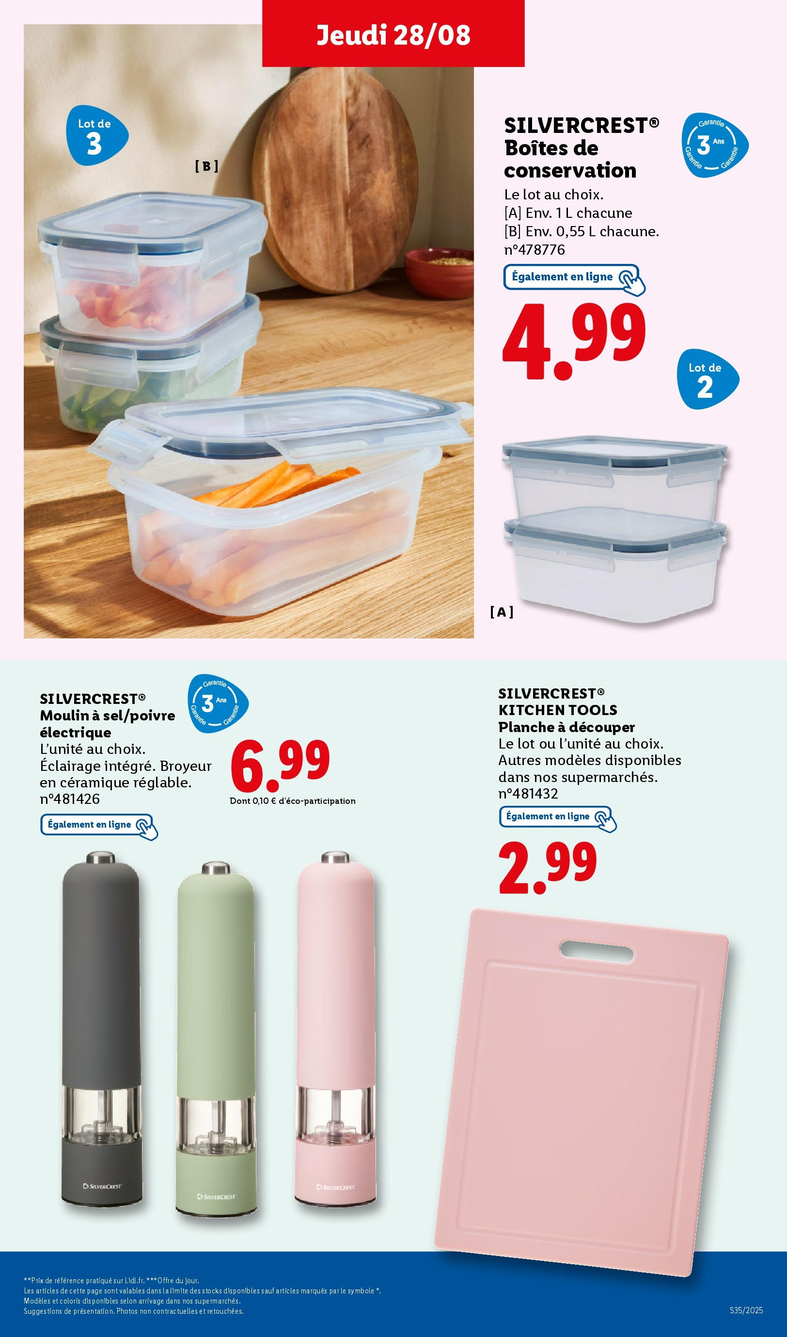 Catalogue LIDL du 27/08/2025 | Promo prospectus en ligne | Page: 46 | Produits: Planche à découper, Broyeur Catalogue LIDL du 27/08/2025 | Promo prospectus en ligne | Page: 46 | Produits: Planche à découper, Broyeur