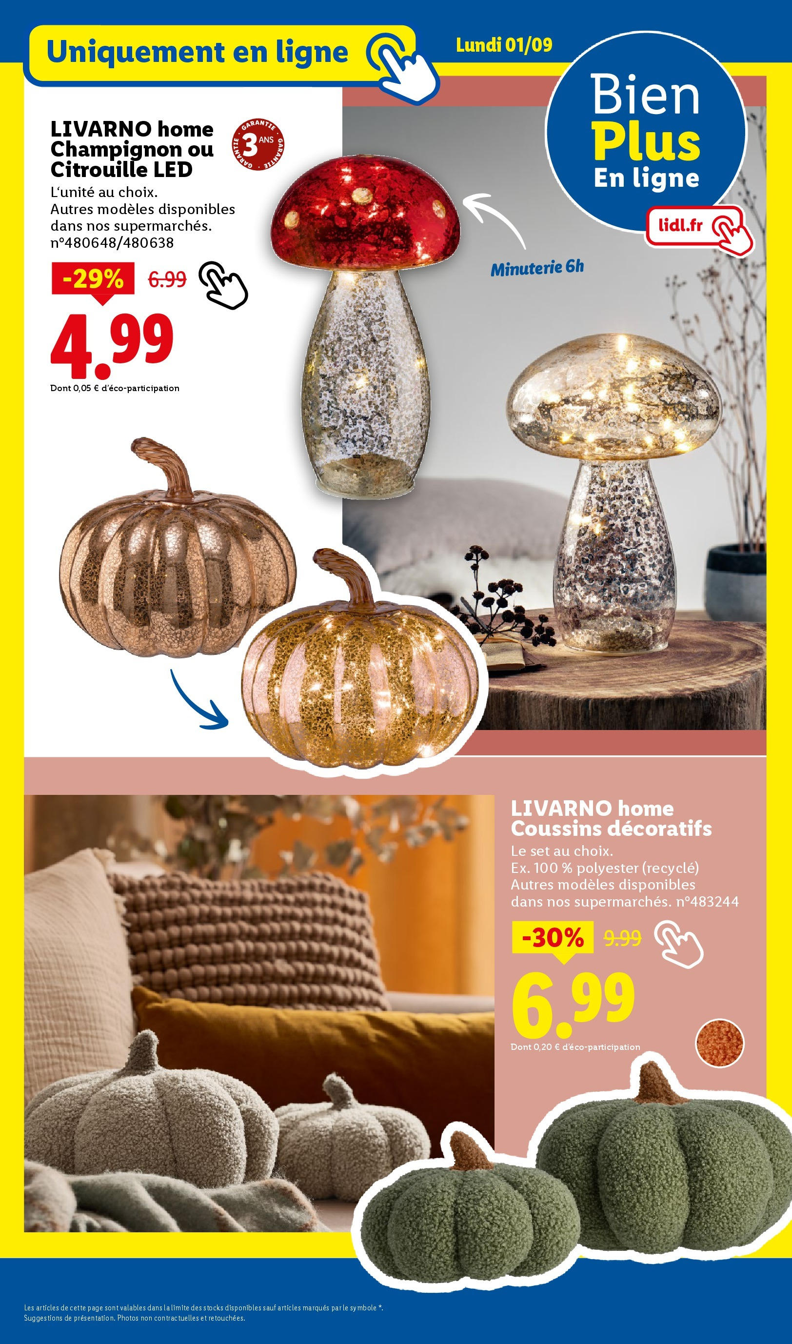 Catalogue LIDL du 27/08/2025 | Promo prospectus en ligne | Page: 56 | Produits: Citrouille, Champignon Catalogue LIDL du 27/08/2025 | Promo prospectus en ligne | Page: 56 | Produits: Citrouille, Champignon