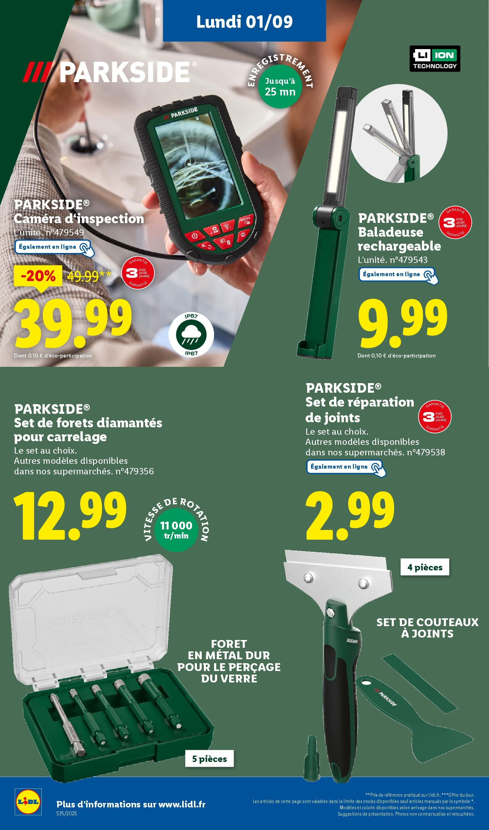 Catalogue LIDL du 27/08/2025 | Promo prospectus en ligne | Page: 65 | Produits: Caméra Catalogue LIDL du 27/08/2025 | Promo prospectus en ligne | Page: 65 | Produits: Caméra