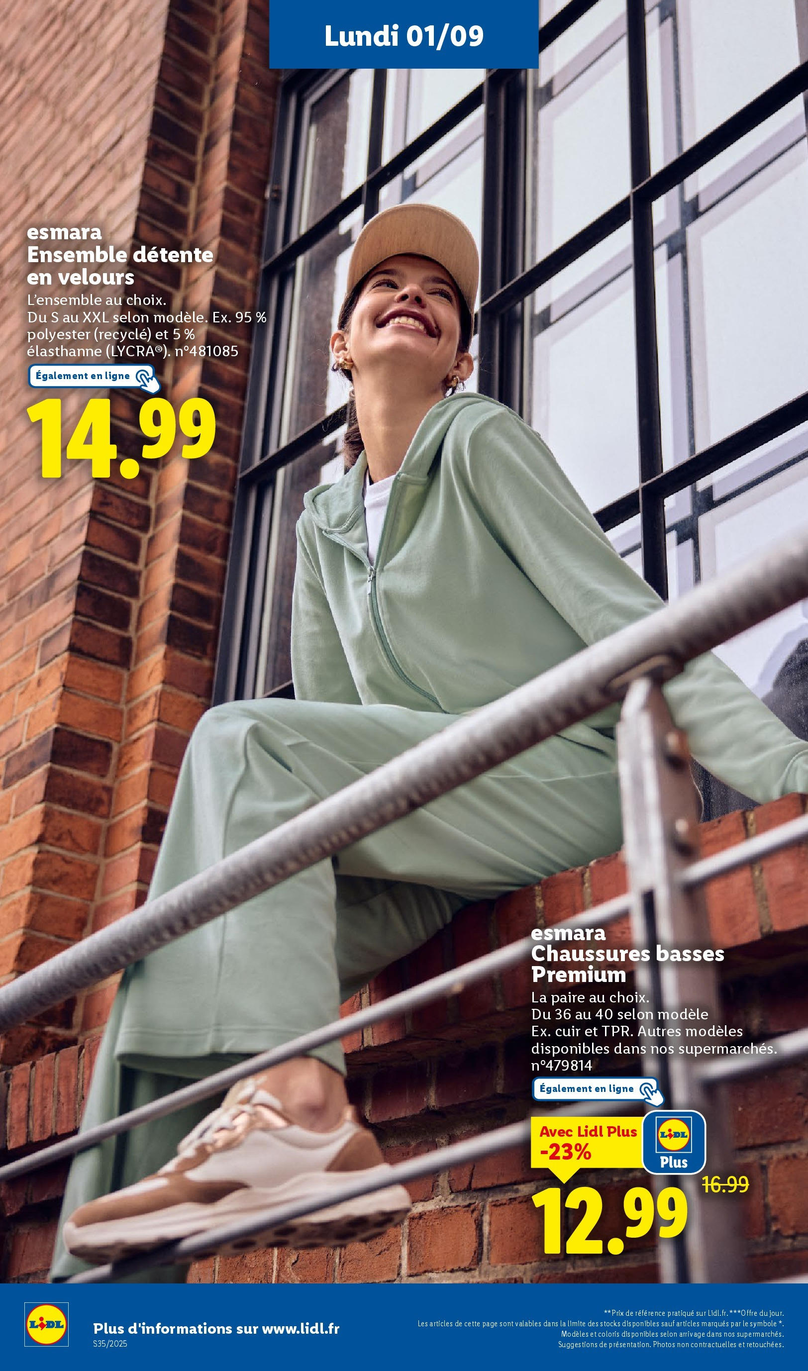 Catalogue LIDL du 27/08/2025 | Promo prospectus en ligne | Page: 67 | Produits: Chaussures basses Catalogue LIDL du 27/08/2025 | Promo prospectus en ligne | Page: 67 | Produits: Chaussures basses