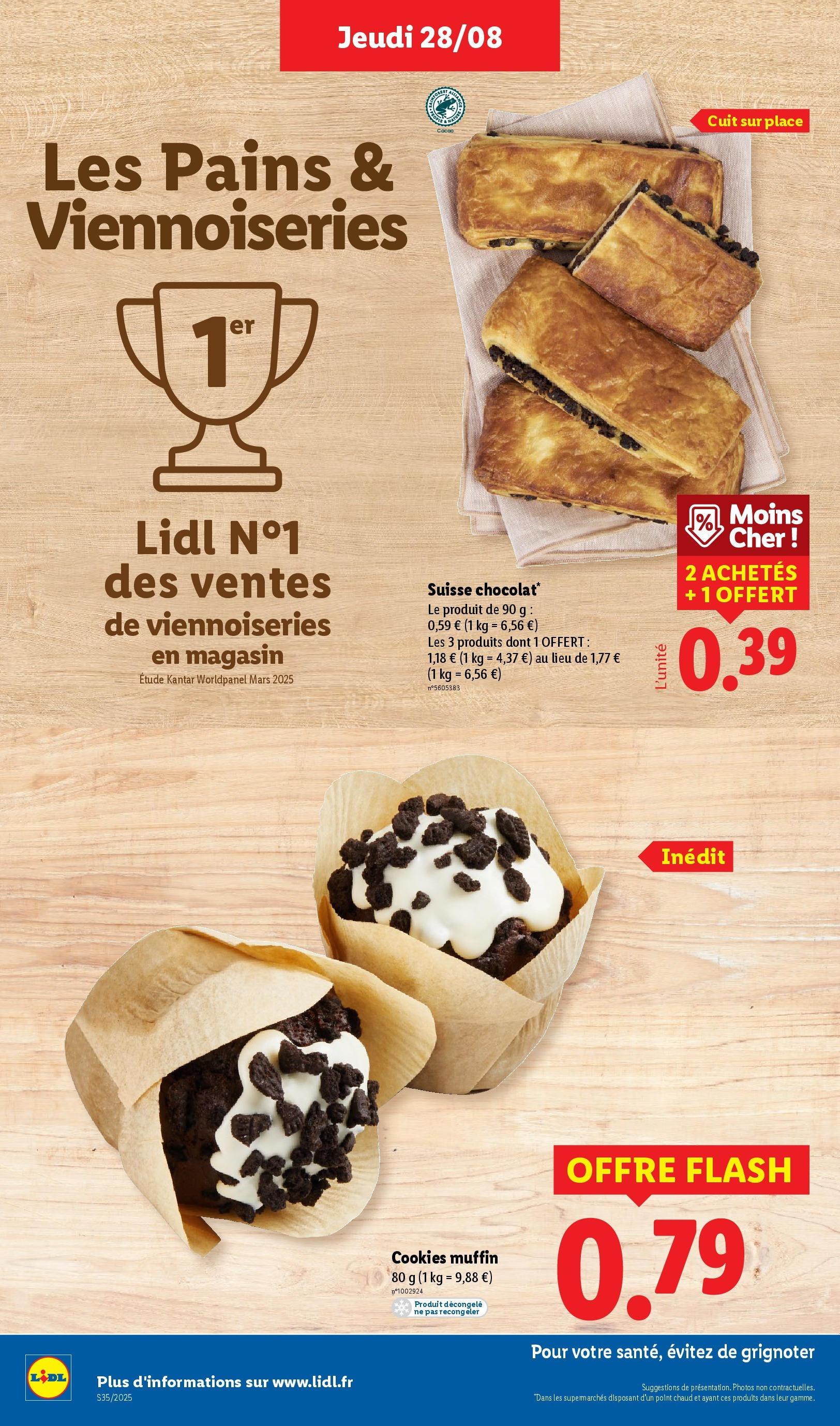 Catalogue LIDL du 27/08/2025 | Promo prospectus en ligne | Page: 8 | Produits: Cookies, Viennoiseries Catalogue LIDL du 27/08/2025 | Promo prospectus en ligne | Page: 8 | Produits: Cookies, Viennoiseries