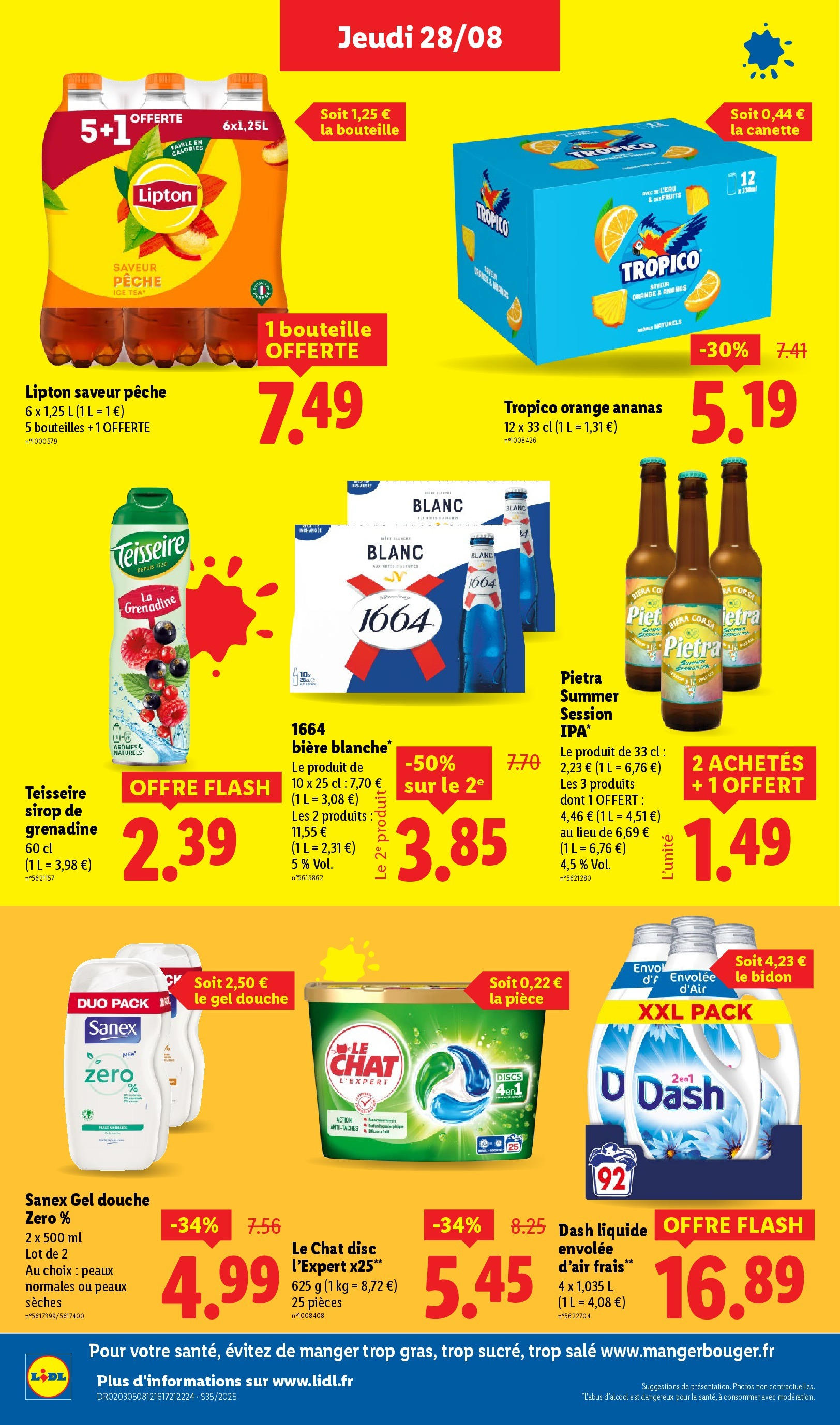 Catalogue LIDL du 27/08/2025 | Promo prospectus en ligne | Page: 20 | Produits: Orange, Gel douche, Détergent, Bière Catalogue LIDL du 27/08/2025 | Promo prospectus en ligne | Page: 20 | Produits: Orange, Gel douche, Détergent, Bière