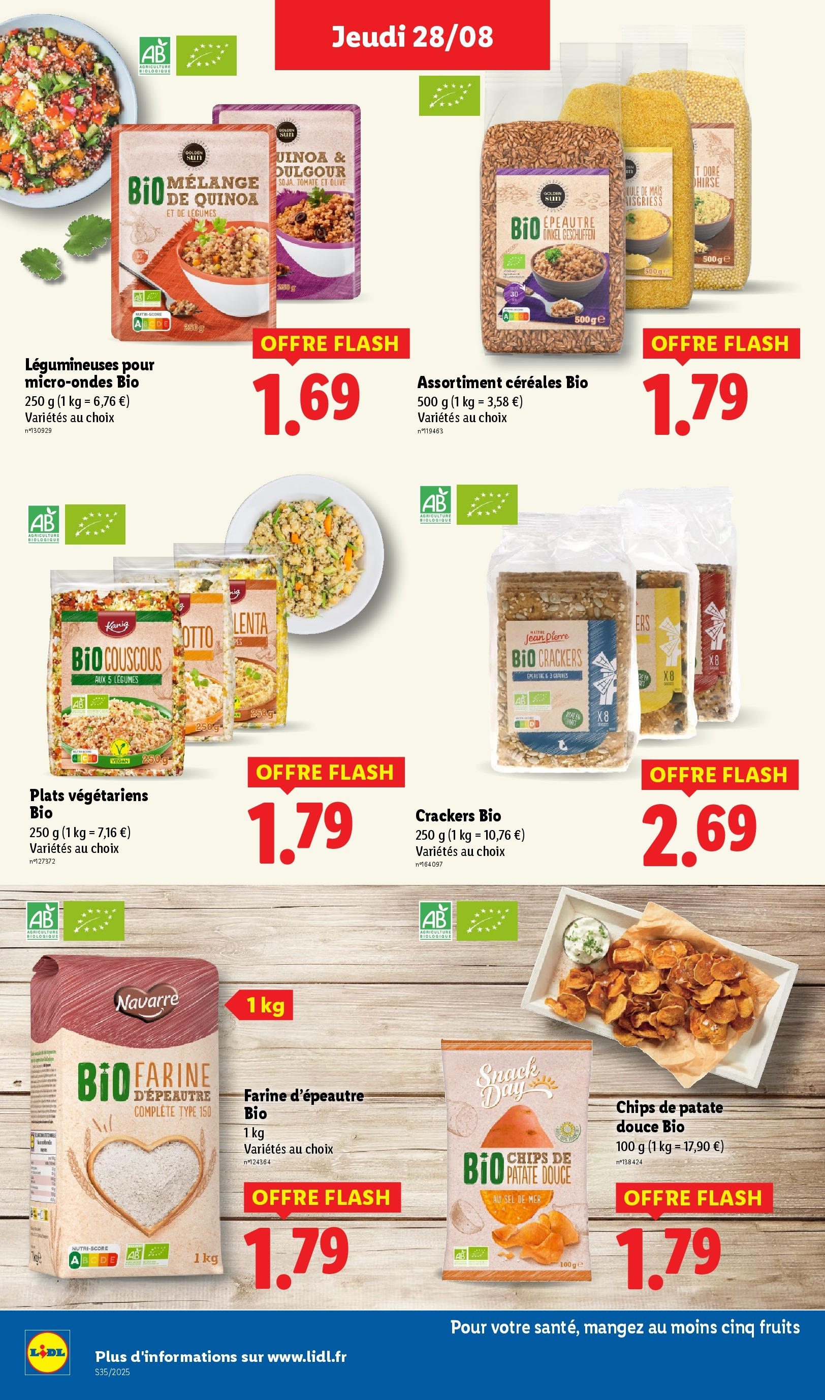 Catalogue LIDL du 27/08/2025 | Promo prospectus en ligne | Page: 24 | Produits: Olive, Quinoa, Couscous, Céréales Catalogue LIDL du 27/08/2025 | Promo prospectus en ligne | Page: 24 | Produits: Olive, Quinoa, Couscous, Céréales
