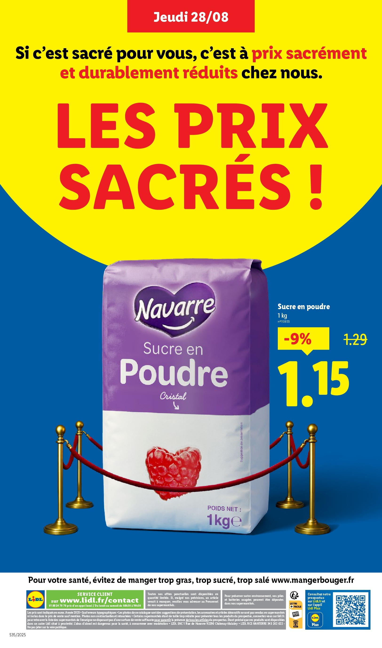 Catalogue LIDL du 27/08/2025 | Promo prospectus en ligne | Page: 30 | Produits: Sucre, Poids, Poudre, Piles Catalogue LIDL du 27/08/2025 | Promo prospectus en ligne | Page: 30 | Produits: Sucre, Poids, Poudre, Piles