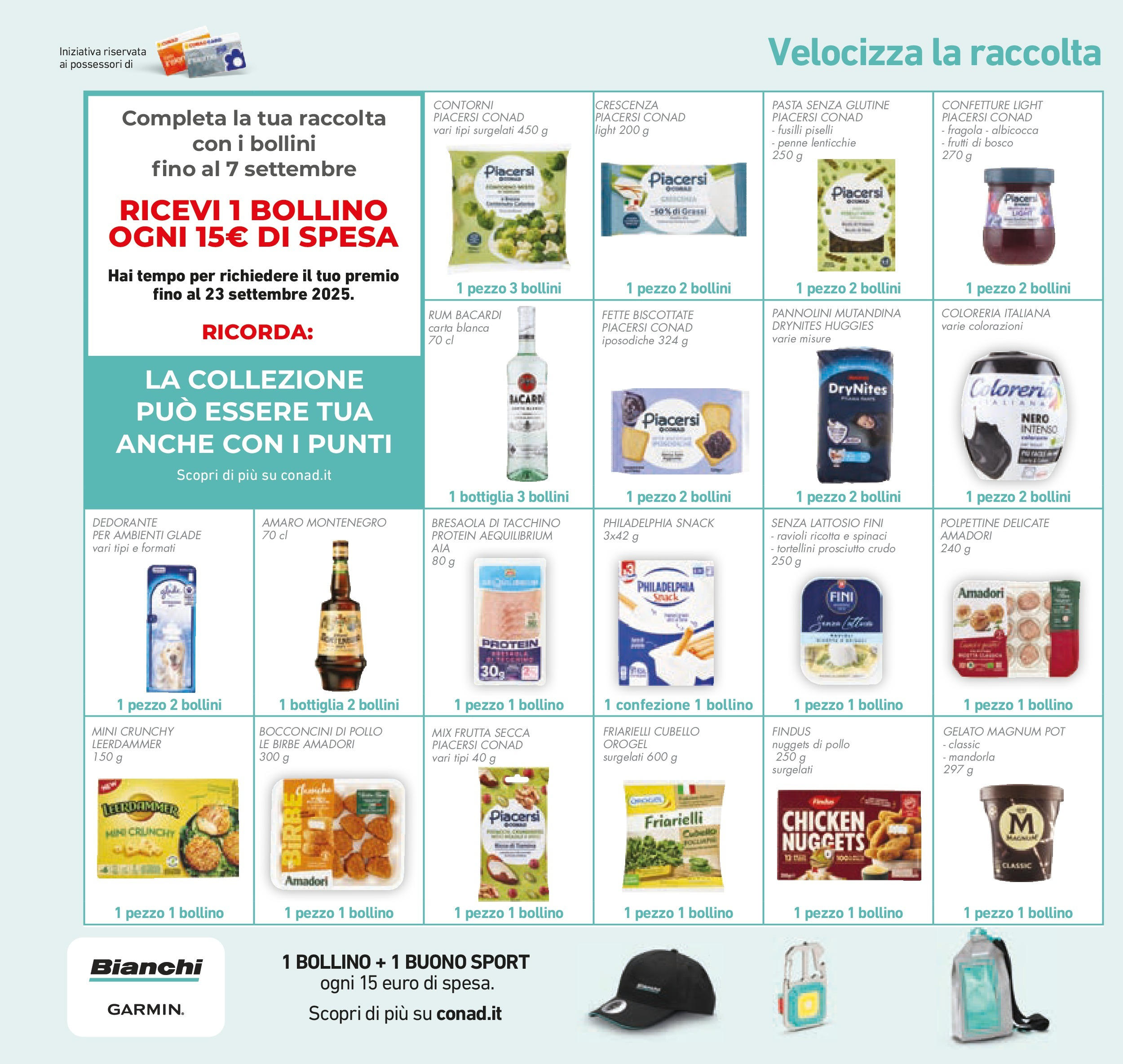 Volantino Conad dal 26/08/2025 β³ Settembre | Pagina: 30 | Prodotti: Rum, Friarielli, Penne, Bottiglia Volantino Conad dal 26/08/2025 > Anteprima - Settembre | Pagina: 30 | Prodotti: Rum, Friarielli, Penne, Bottiglia