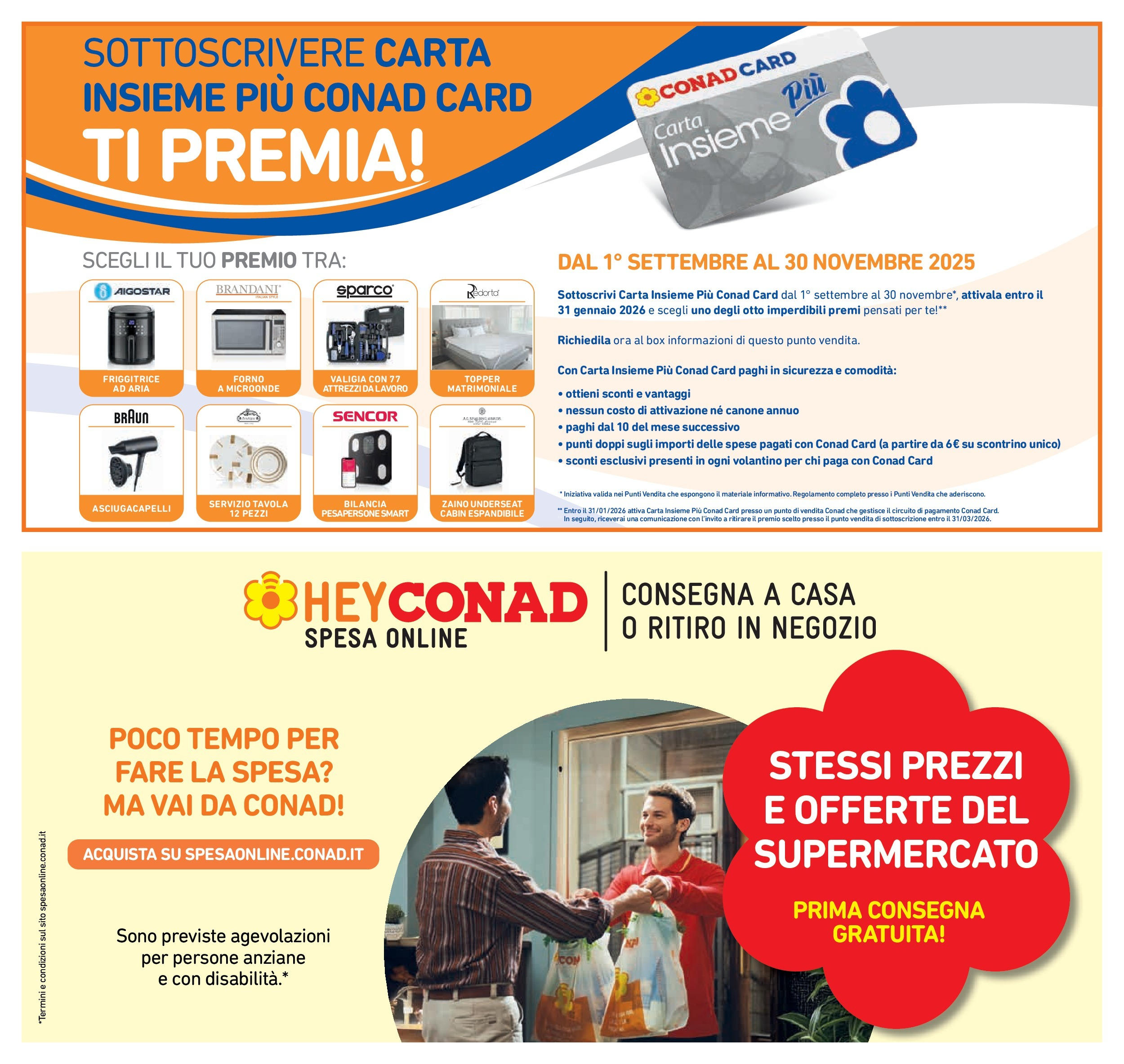 Volantino Conad dal 26/08/2025 β³ Settembre | Pagina: 25 | Prodotti: Valigia, Forno a microonde, Asciugacapelli, Friggitrice Volantino Conad dal 26/08/2025 > Anteprima - Settembre | Pagina: 25 | Prodotti: Valigia, Forno a microonde, Asciugacapelli, Friggitrice