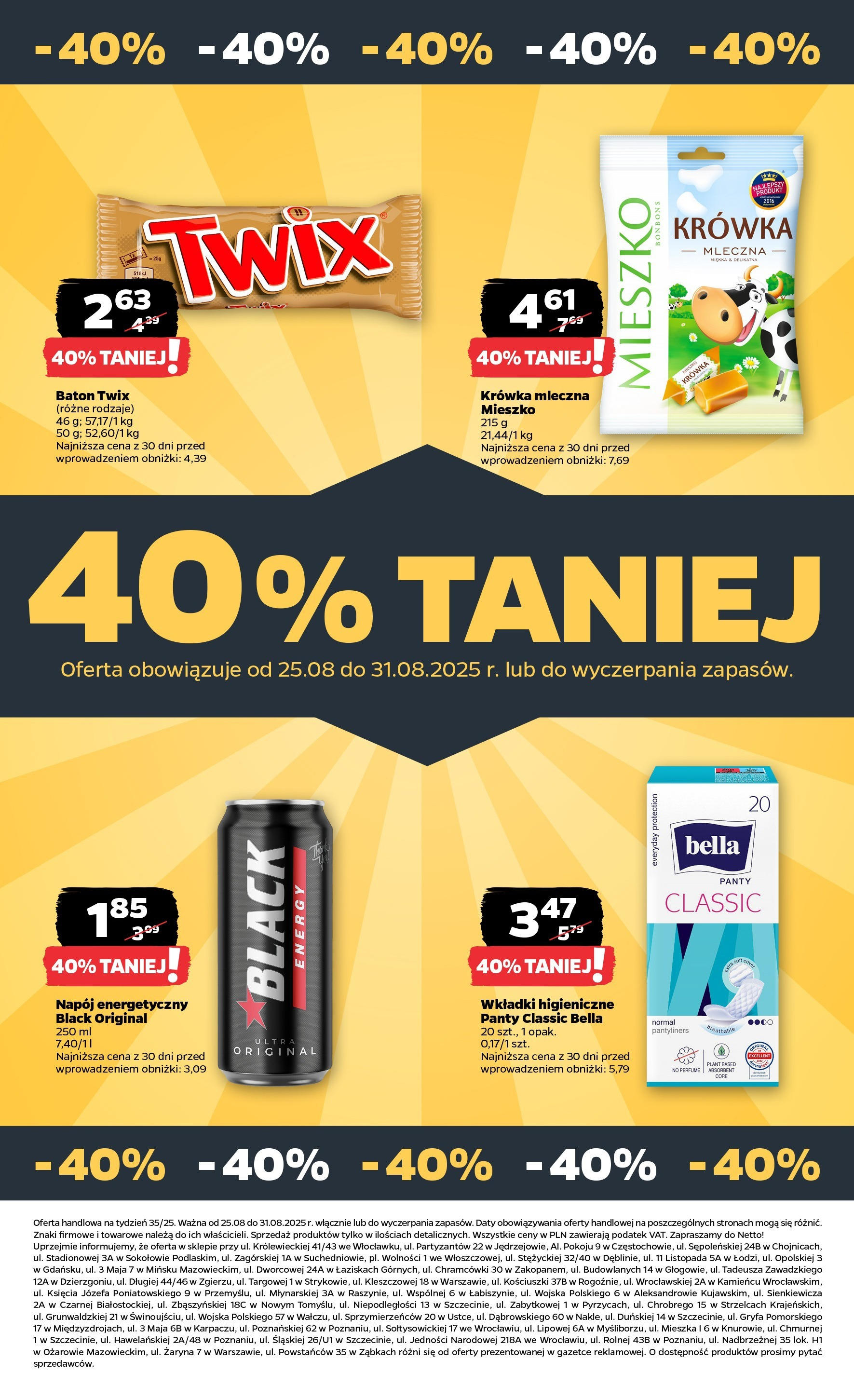 Netto - NETTO T35A ważne do 31.08 od 24.08.2025 | Promocje | Strona: 26 Netto - NETTO T35A ważne do 31.08 od 24.08.2025 - Aktualne promocje | Strona: 26